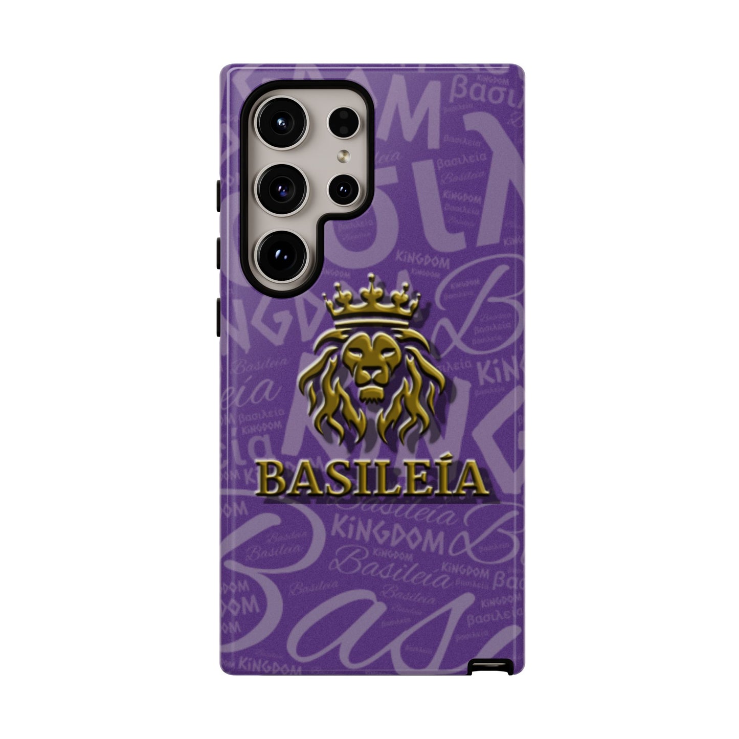 Kingdom of God "Basileía" Samsung Galaxy Purple/Gold Tough Cases