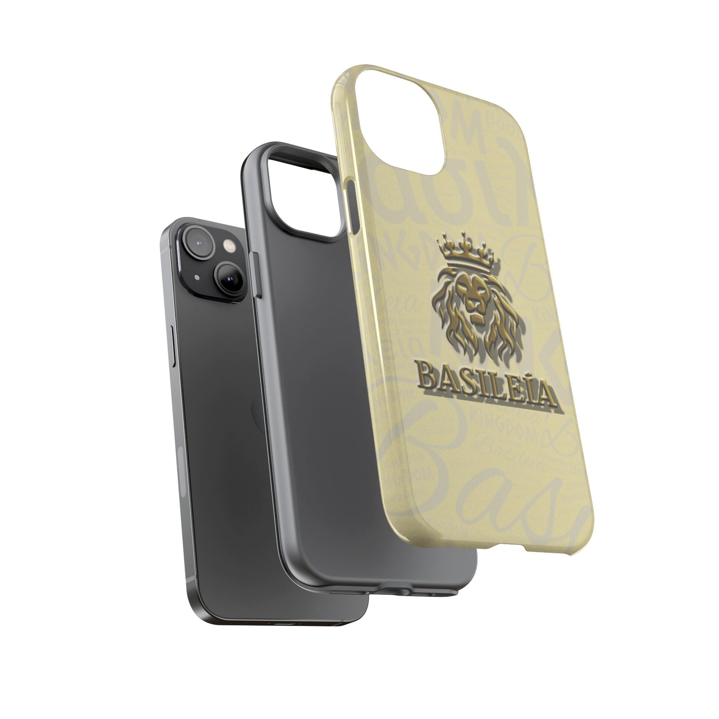 Kingdom of God "Basileia" Gold iPhone Tough Cases (including Pro, Plus, Pro Max, Mini, XR, XS series)