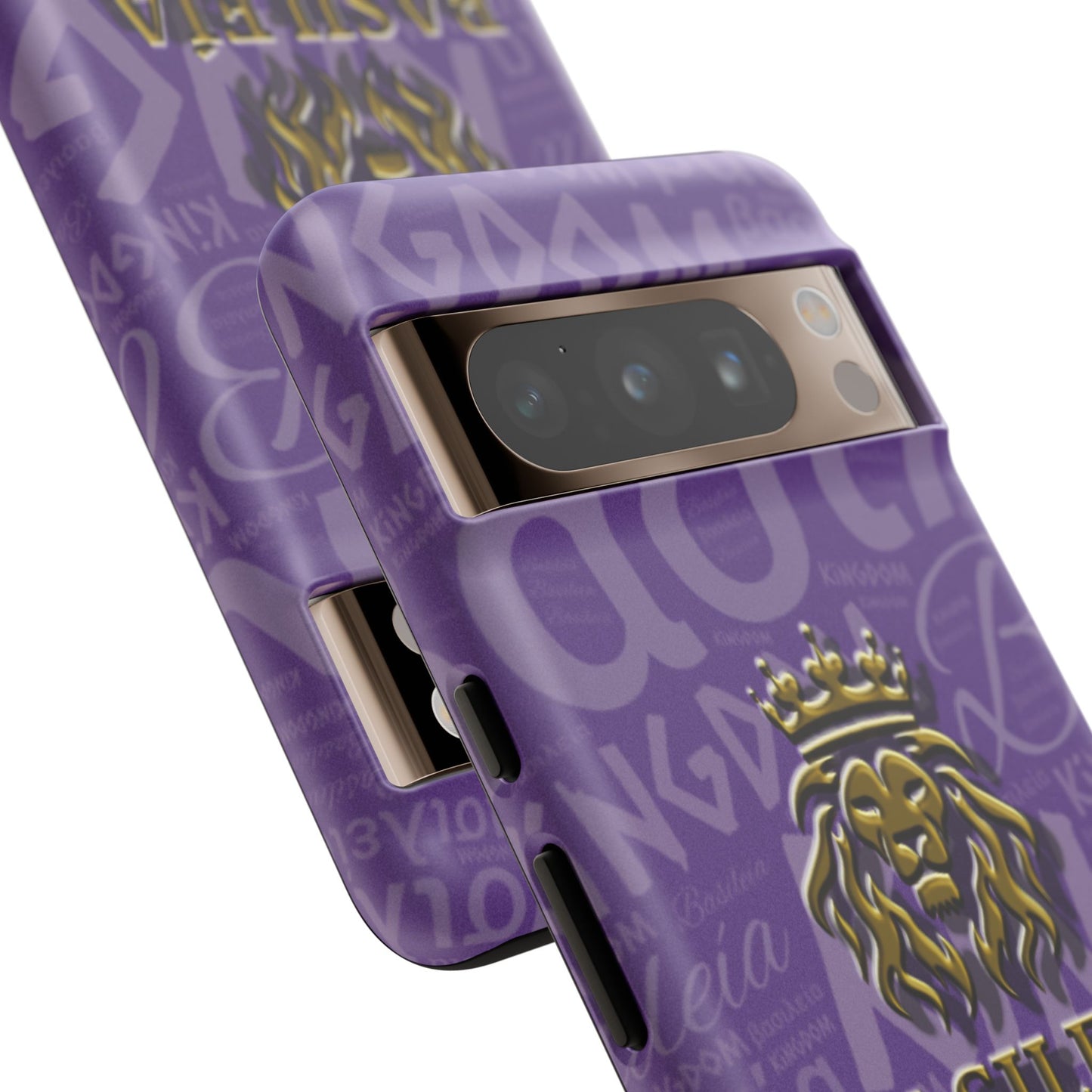Kingdom of God "Basileía" Google Pixel Purple/Gold Tough Cases (Google Pixel 5, 5G, 6, 6 Pro, 7, 8 and 8 Pro)