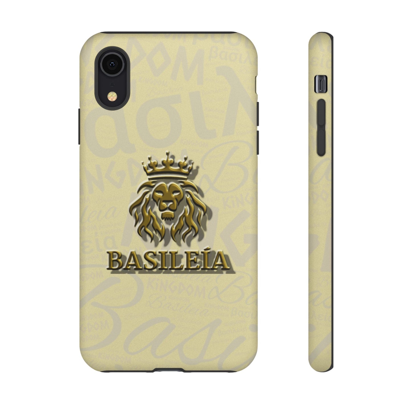 Kingdom of God "Basileia" Gold iPhone Tough Cases (including Pro, Plus, Pro Max, Mini, XR, XS series)