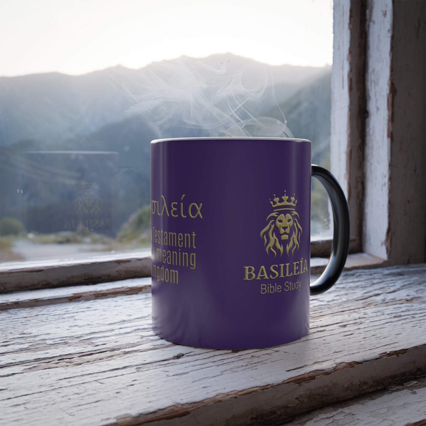Basileía Bible Study Color Morphing Mug, 11oz