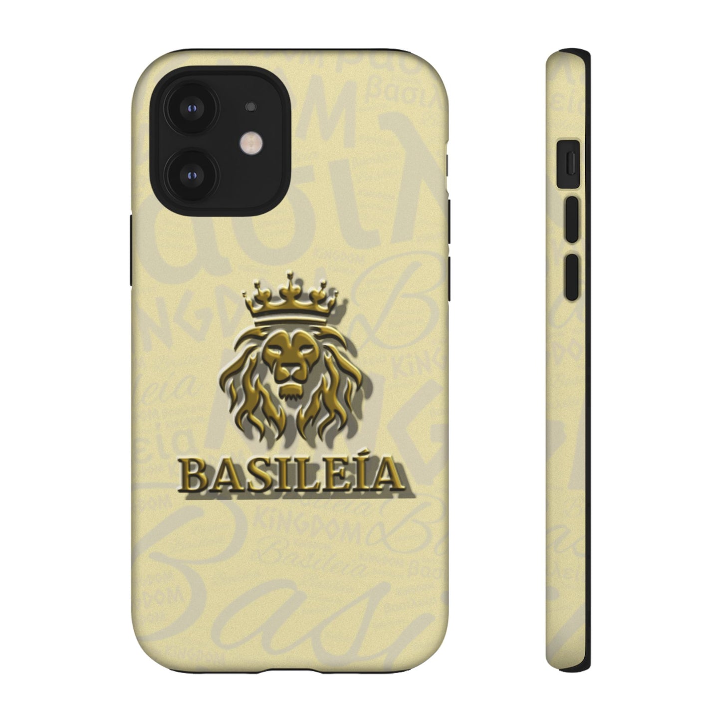 Kingdom of God "Basileia" Gold iPhone Tough Cases (including Pro, Plus, Pro Max, Mini, XR, XS series)
