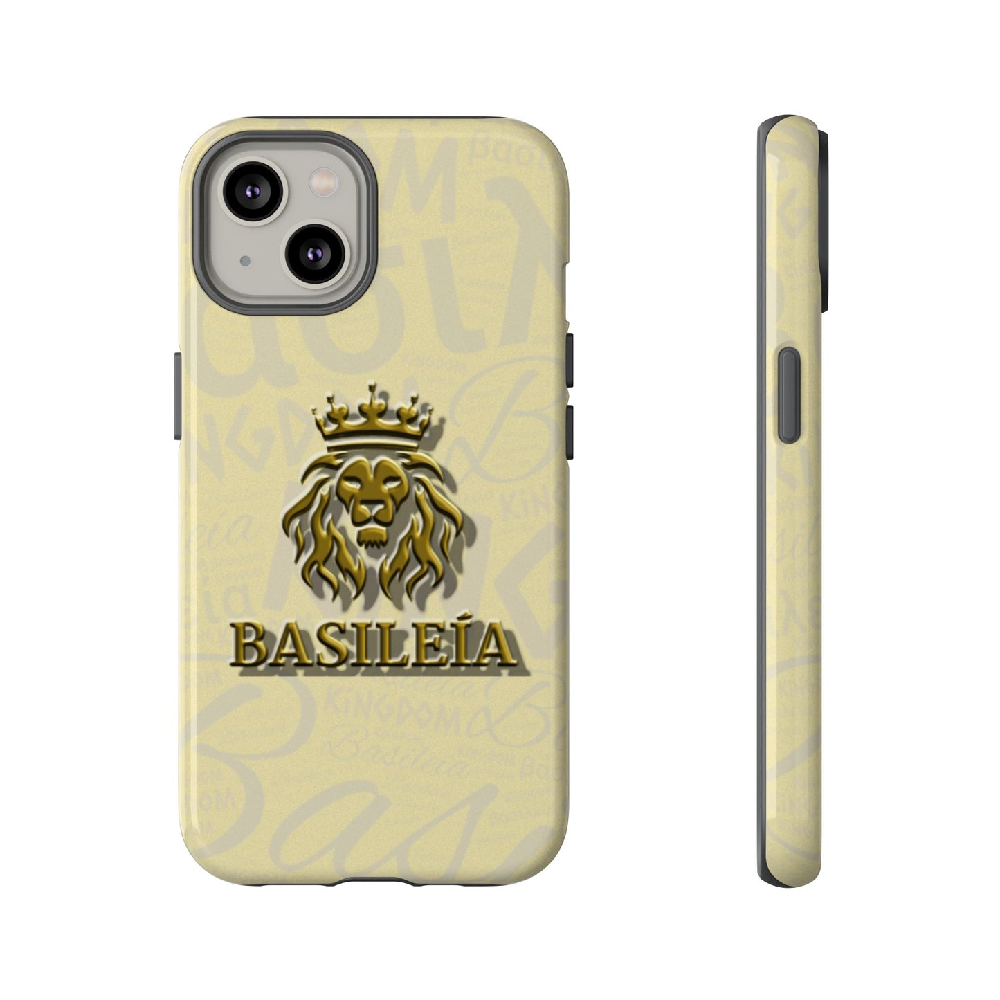 Kingdom of God "Basileia" Gold iPhone Tough Cases (including Pro, Plus, Pro Max, Mini, XR, XS series)