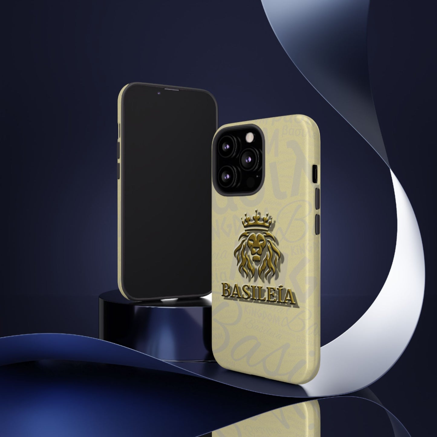 Kingdom of God "Basileia" Gold iPhone Tough Cases (including Pro, Plus, Pro Max, Mini, XR, XS series)