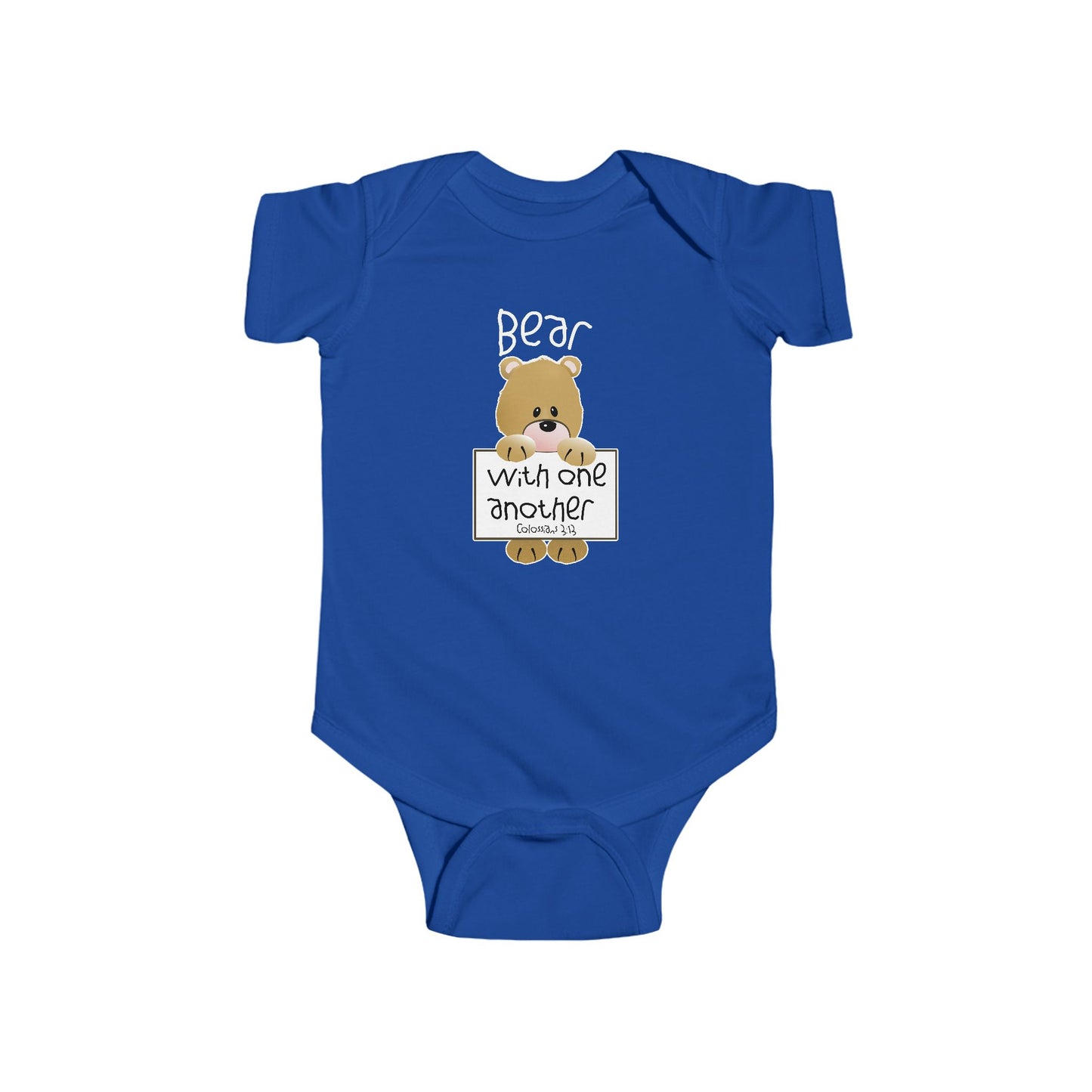 Bear with One Another Infant Fine Jersey Bodysuit