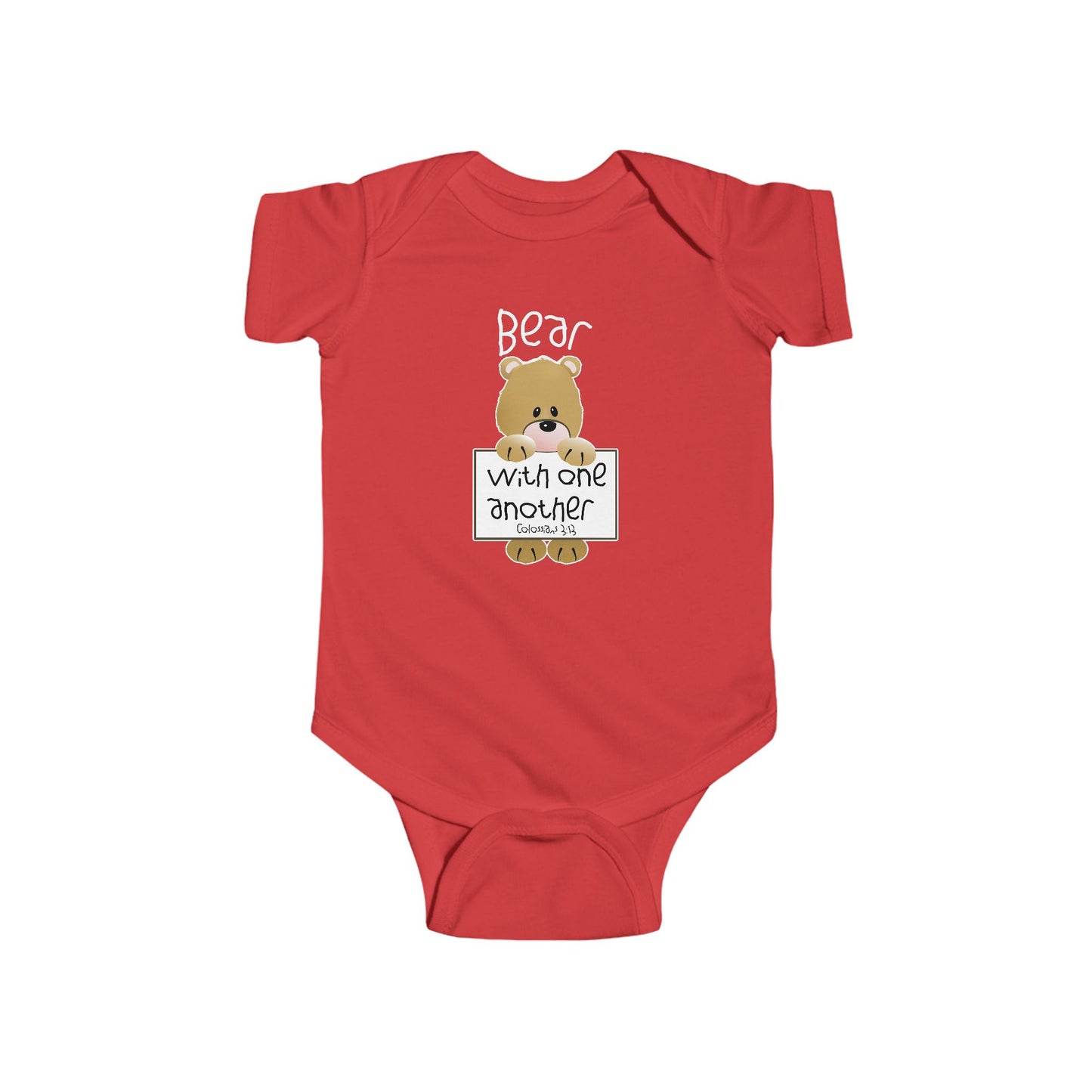 Bear with One Another Infant Fine Jersey Bodysuit