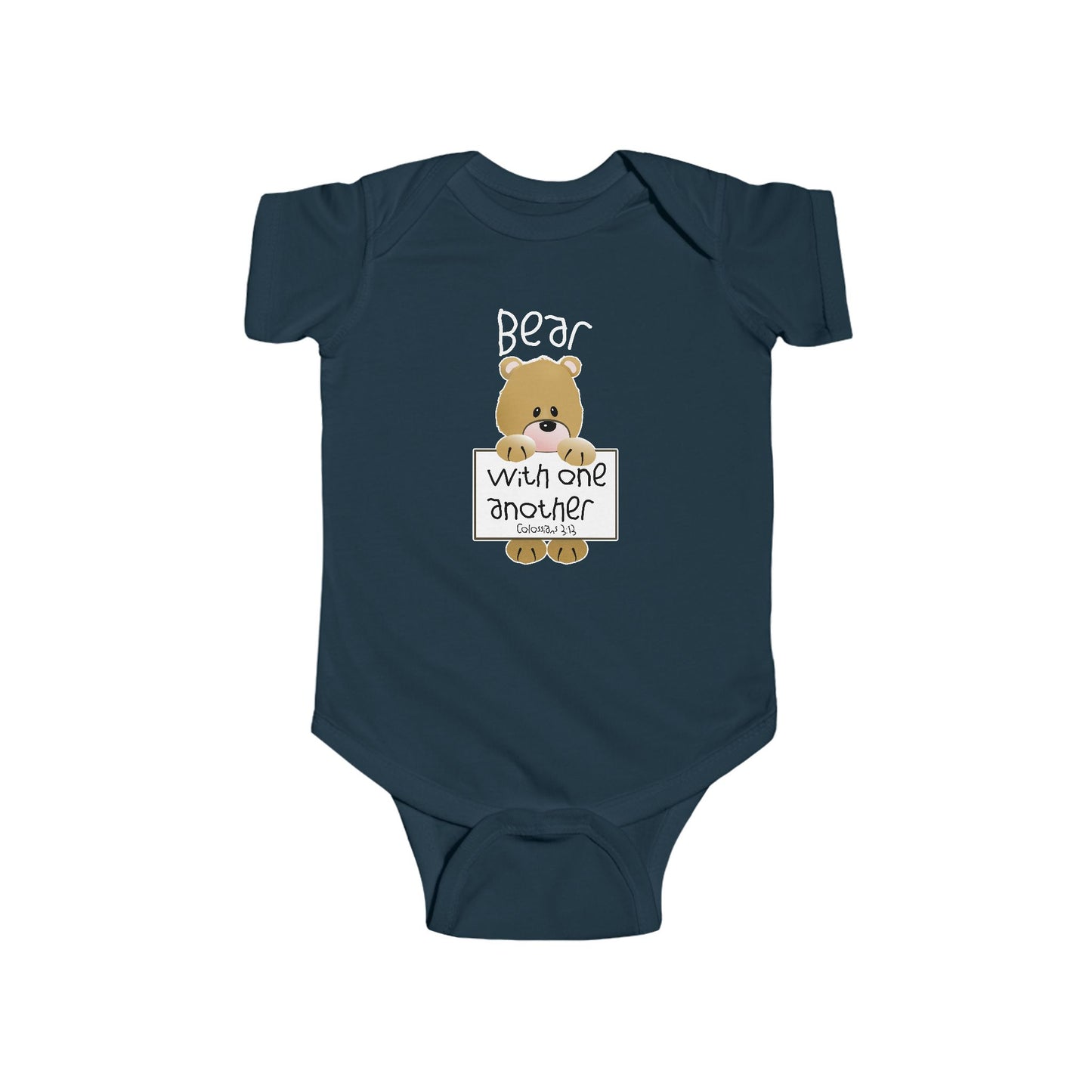 Bear with One Another Infant Fine Jersey Bodysuit