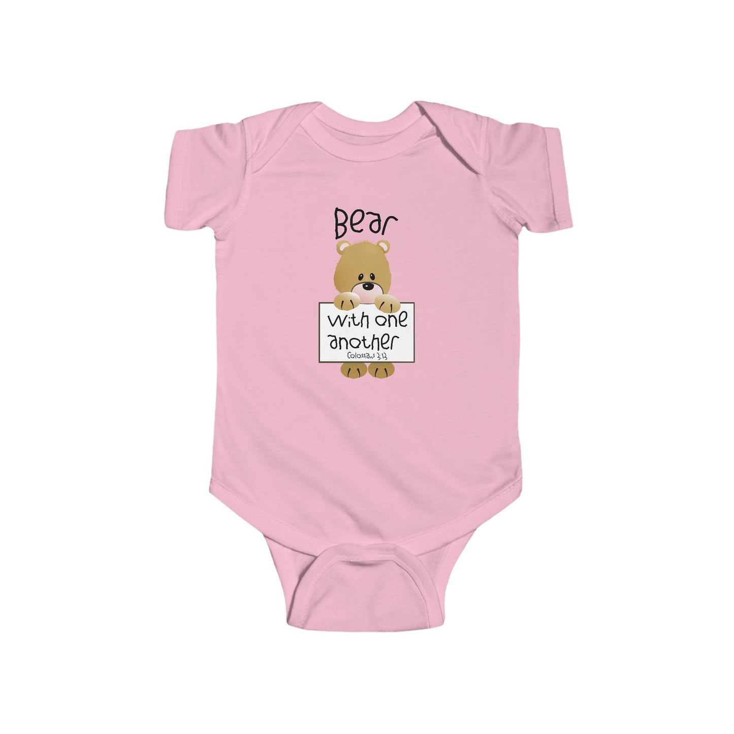 Bear with One Another Infant Fine Jersey Bodysuit