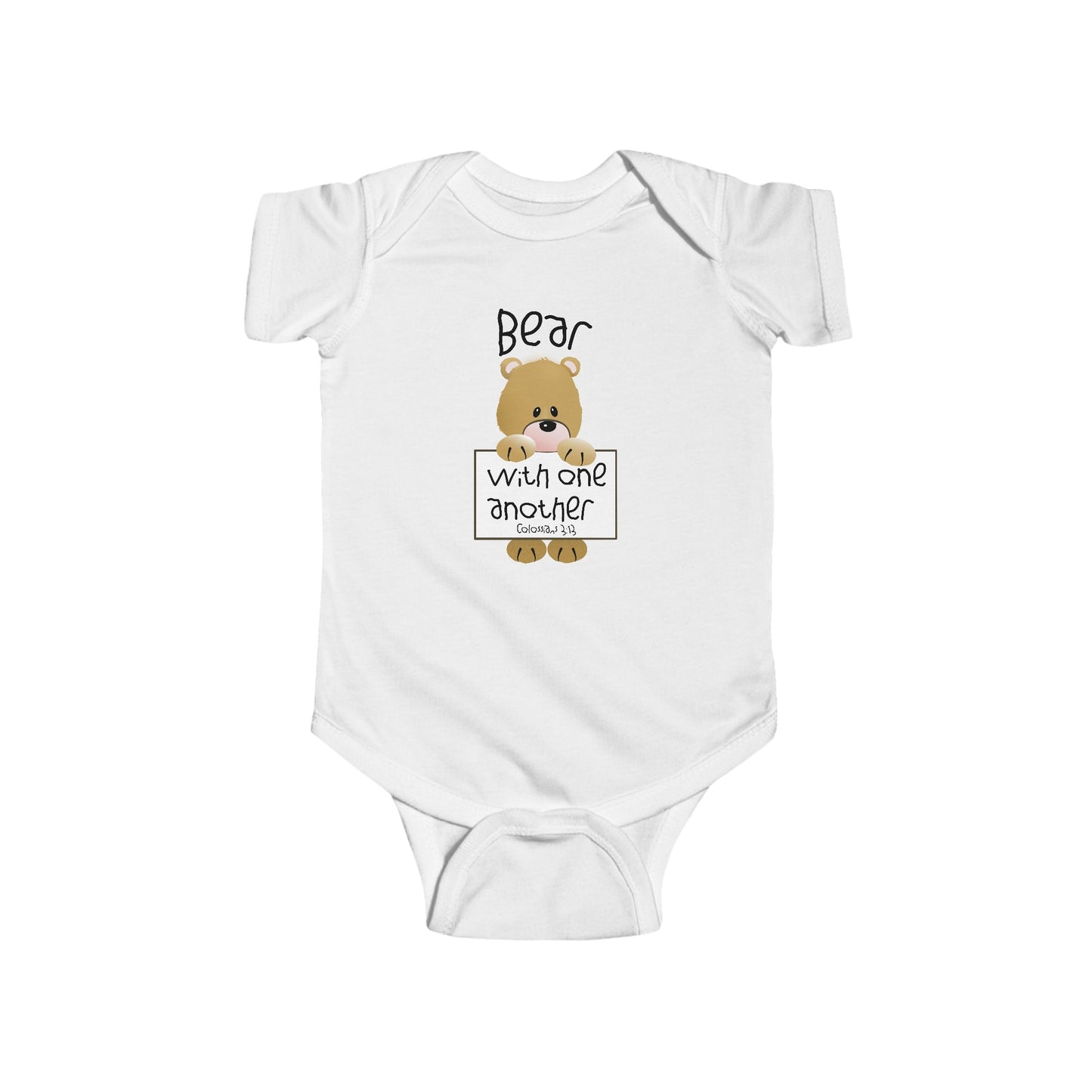 Bear with One Another Infant Fine Jersey Bodysuit