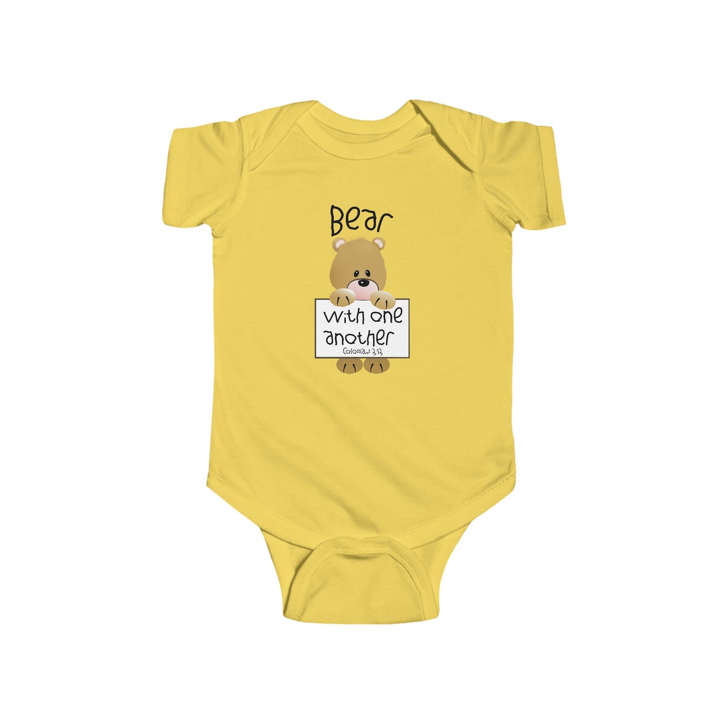 Bear with One Another Infant Fine Jersey Bodysuit