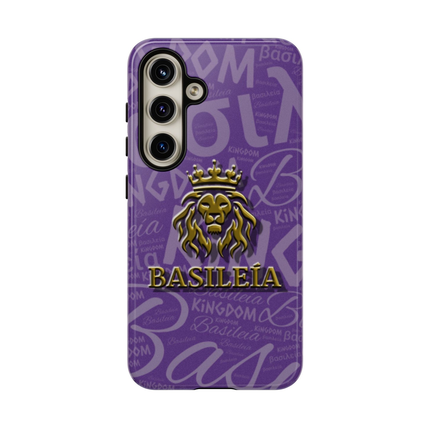 Kingdom of God "Basileía" Samsung Galaxy Purple/Gold Tough Cases