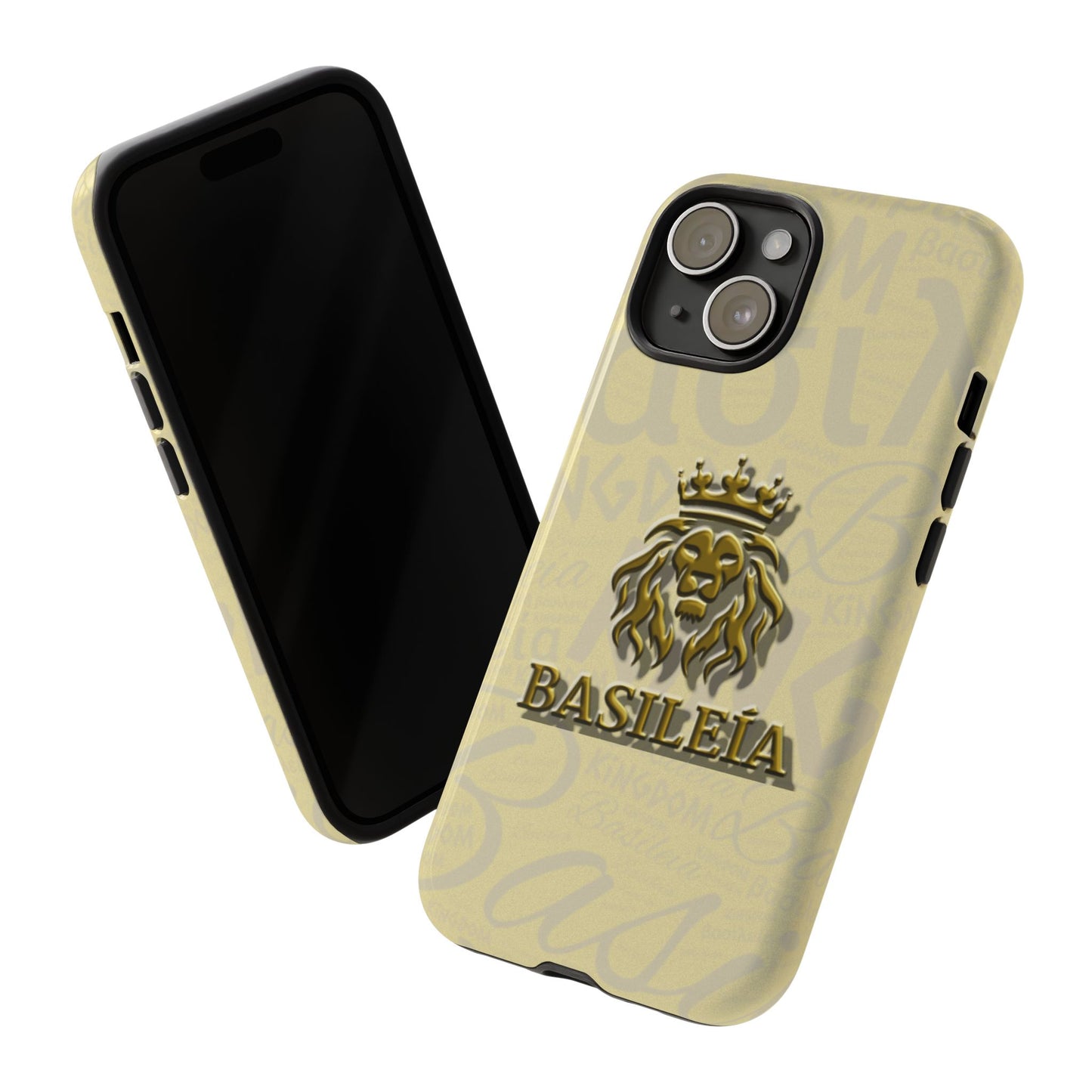 Kingdom of God "Basileia" Gold iPhone Tough Cases (including Pro, Plus, Pro Max, Mini, XR, XS series)