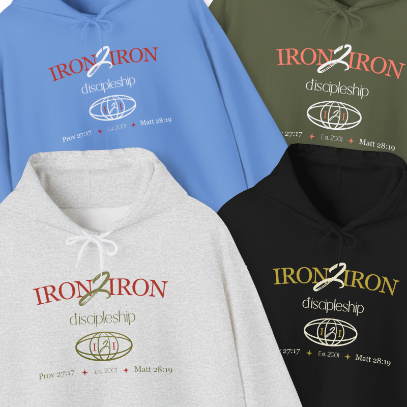 Iron2Iron Discipleship Brand Mark Hoodie