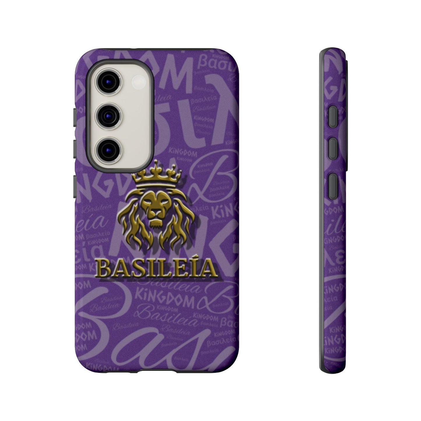 Kingdom of God "Basileía" Samsung Galaxy Purple/Gold Tough Cases