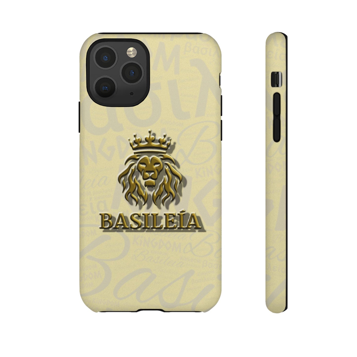 Kingdom of God "Basileia" Gold iPhone Tough Cases (including Pro, Plus, Pro Max, Mini, XR, XS series)