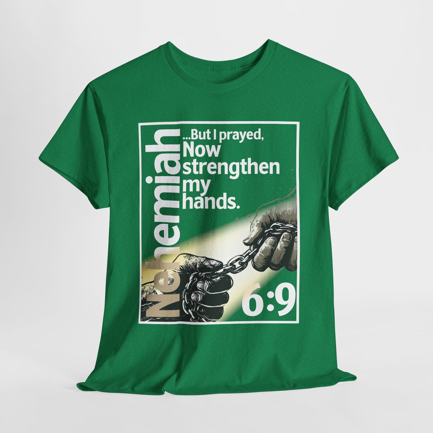Strengthen My Hands Prayer Unisex Heavy Cotton Tee