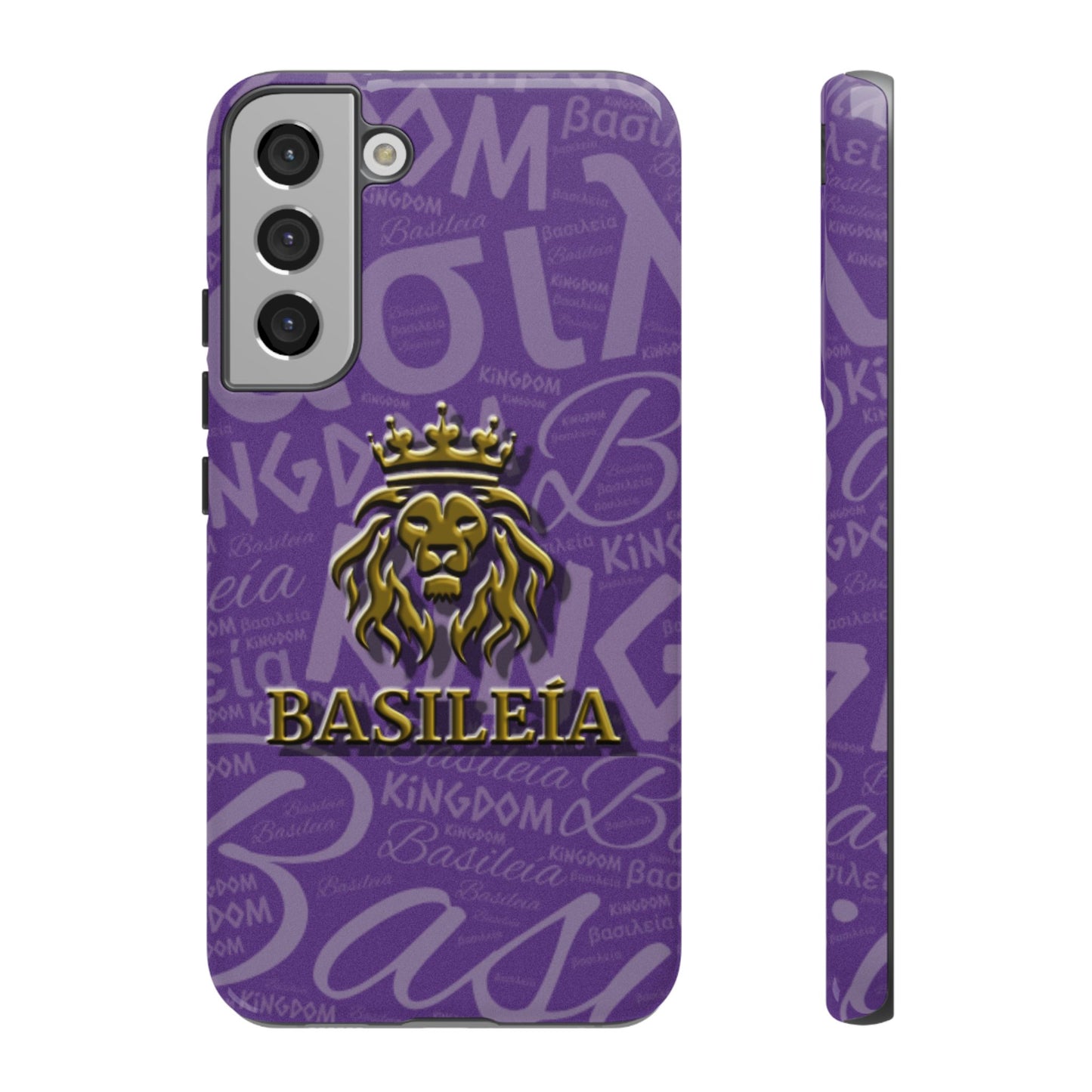 Kingdom of God "Basileía" Samsung Galaxy Purple/Gold Tough Cases
