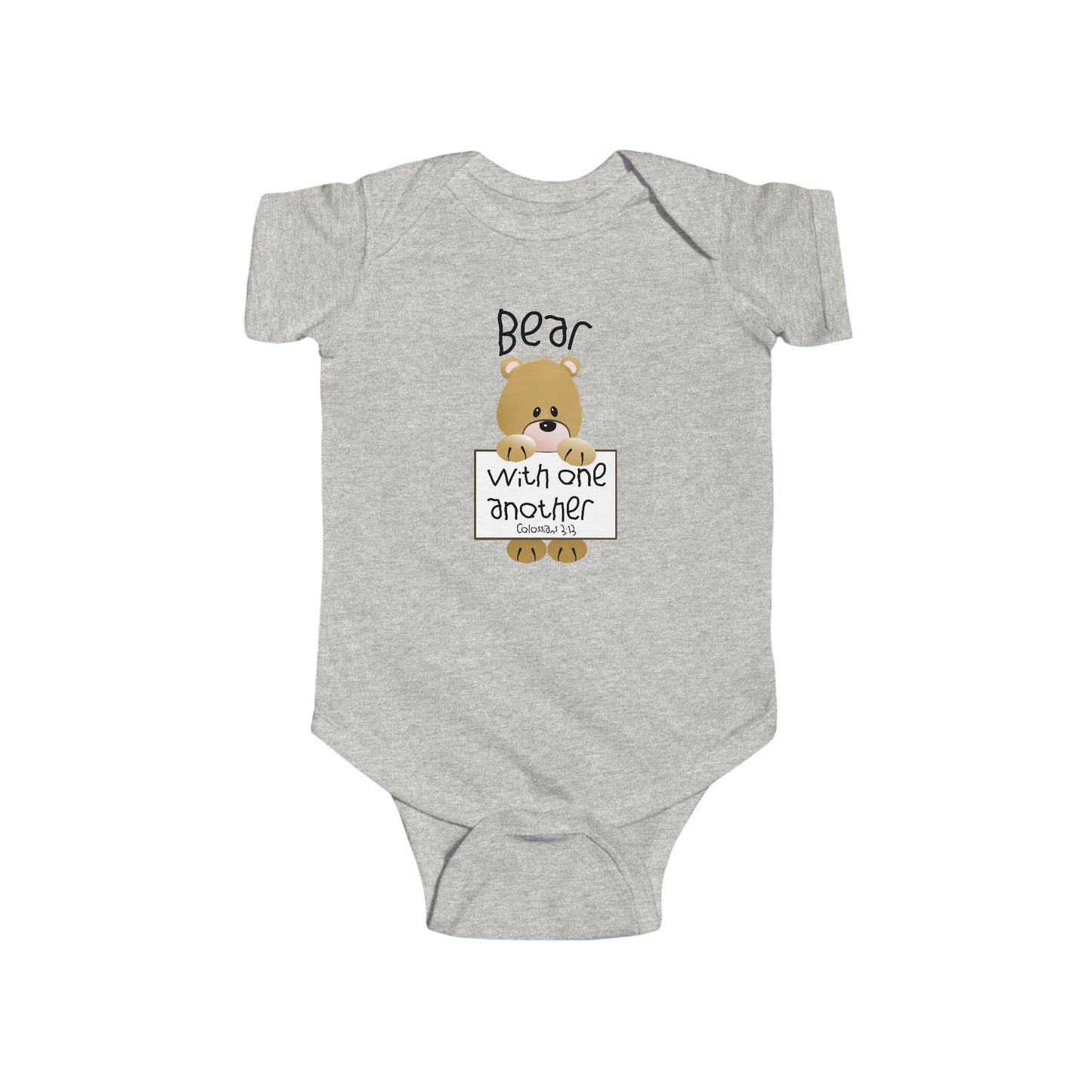 Bear with One Another Infant Fine Jersey Bodysuit