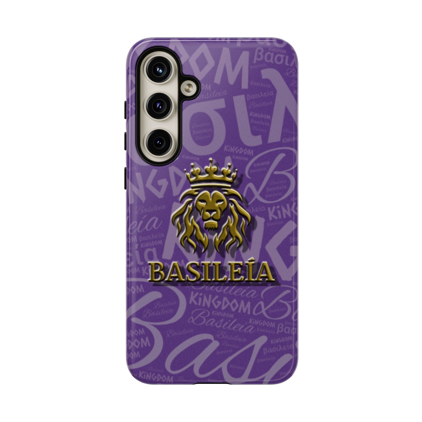 Kingdom of God "Basileía" Samsung Galaxy Purple/Gold Tough Cases