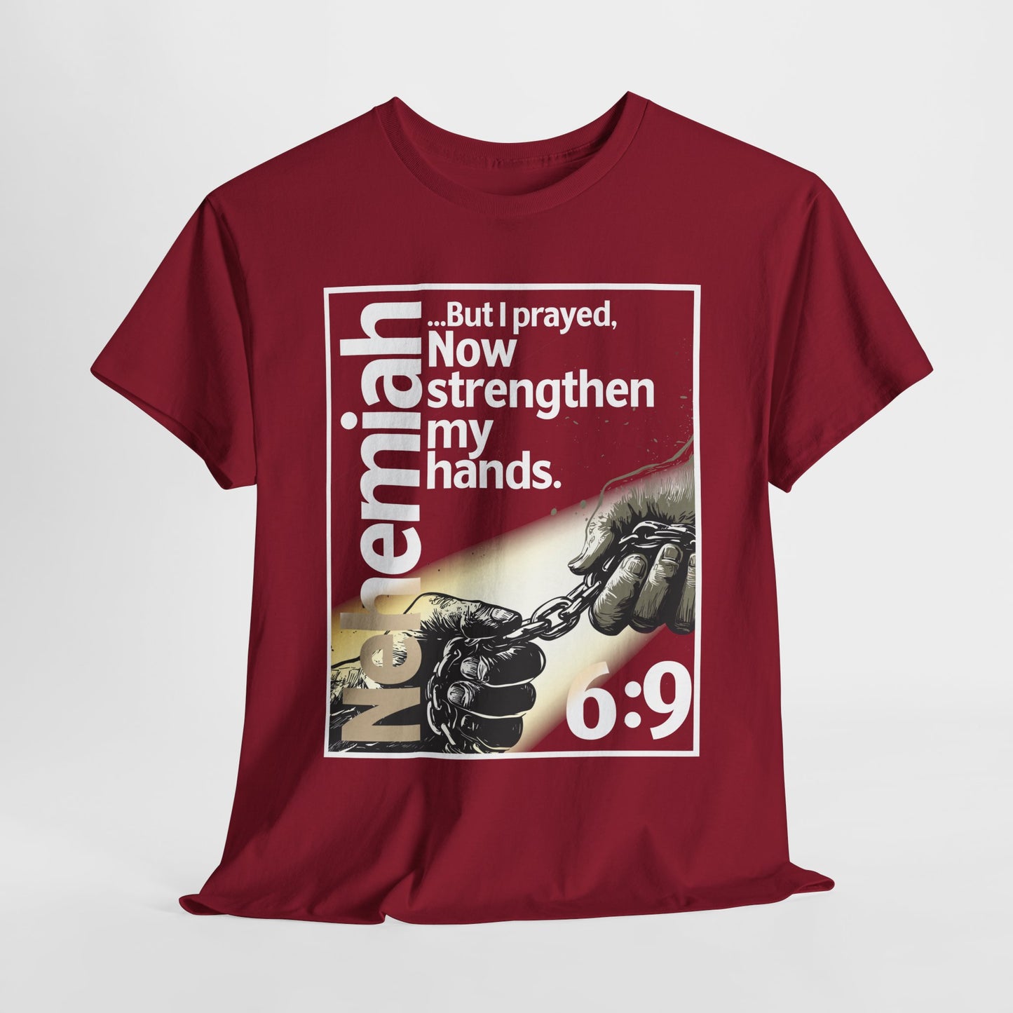 Strengthen My Hands Prayer Unisex Heavy Cotton Tee