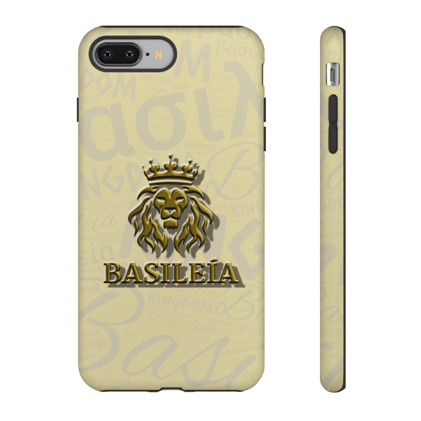 Kingdom of God "Basileia" Gold iPhone Tough Cases (including Pro, Plus, Pro Max, Mini, XR, XS series)