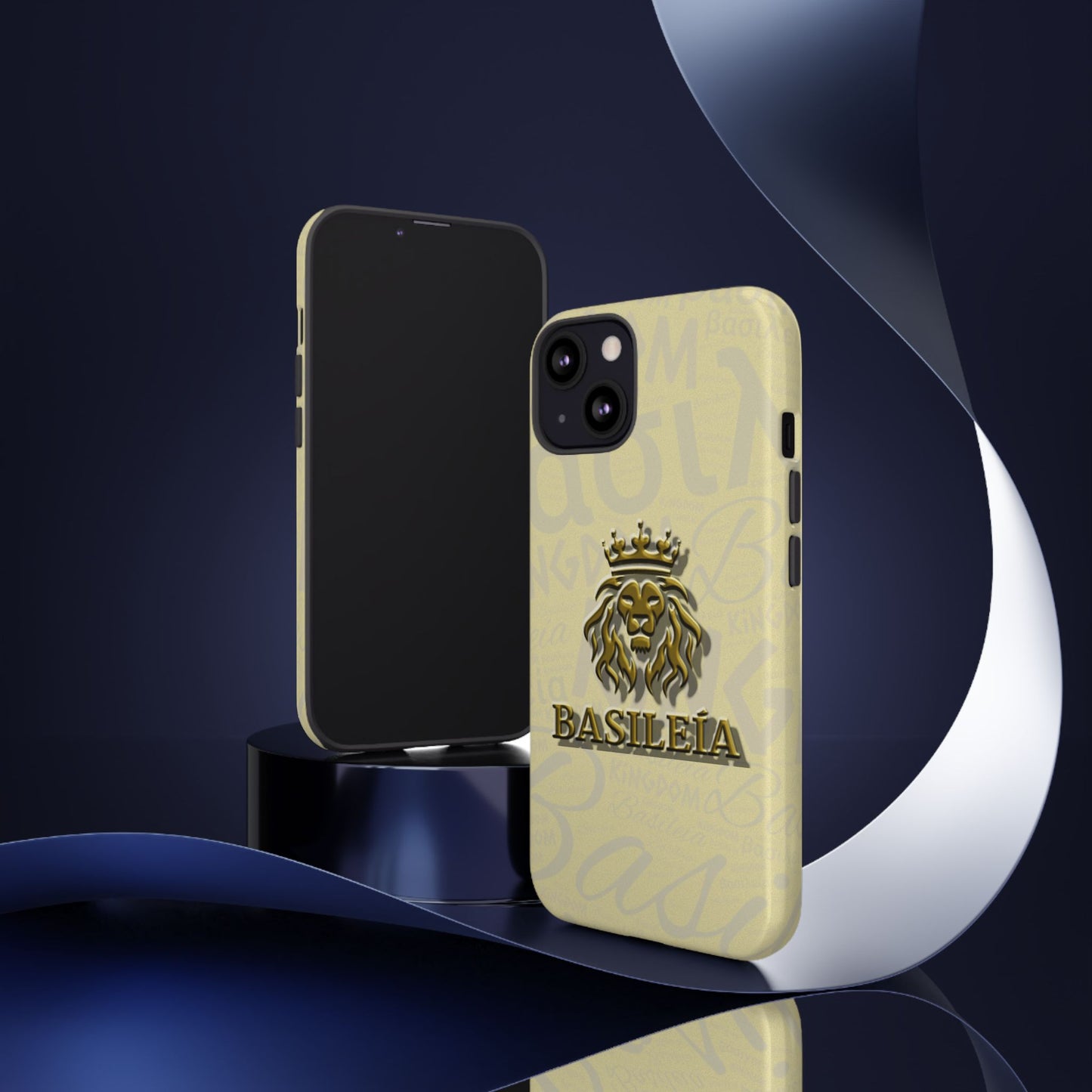 Kingdom of God "Basileia" Gold iPhone Tough Cases (including Pro, Plus, Pro Max, Mini, XR, XS series)