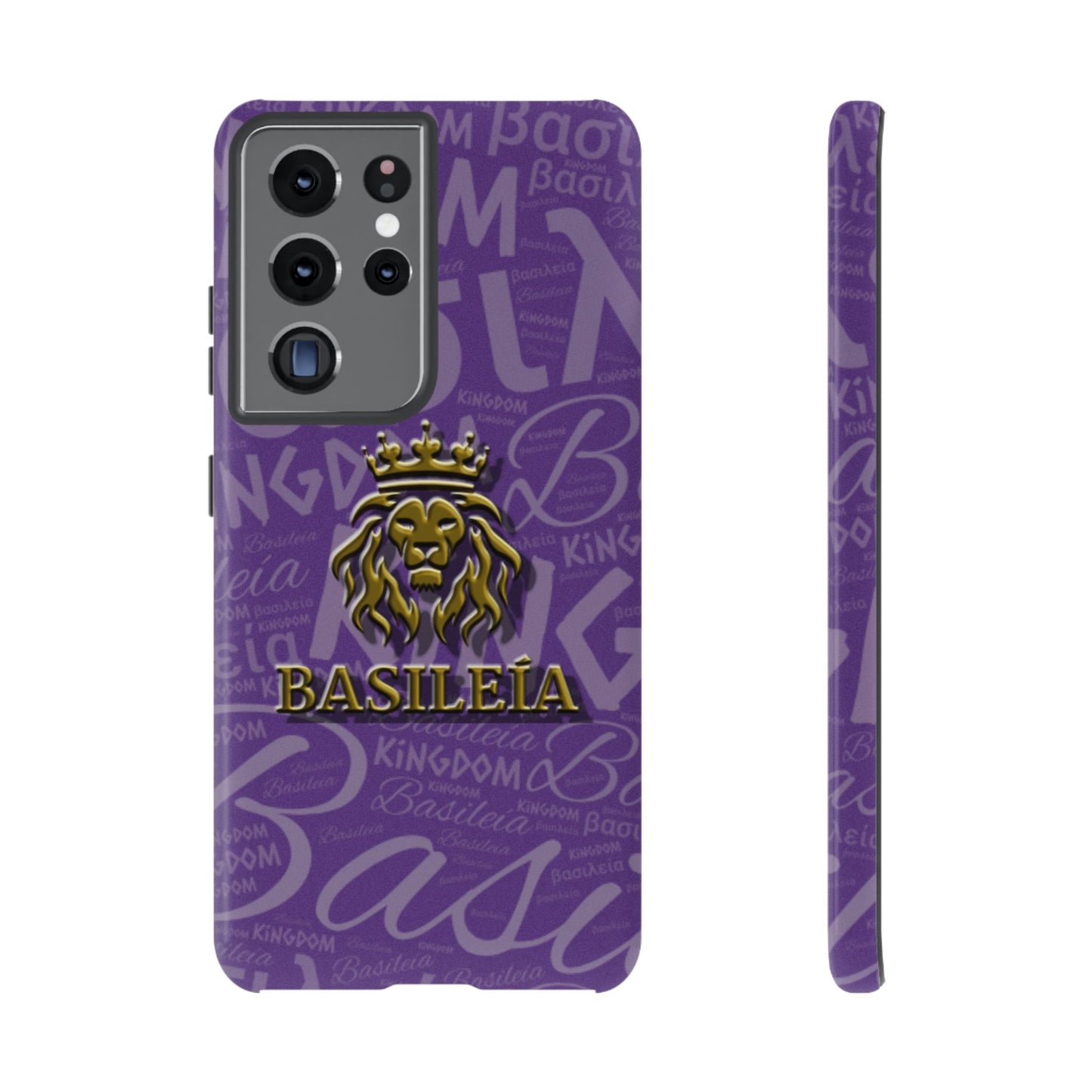 Kingdom of God "Basileía" Samsung Galaxy Purple/Gold Tough Cases