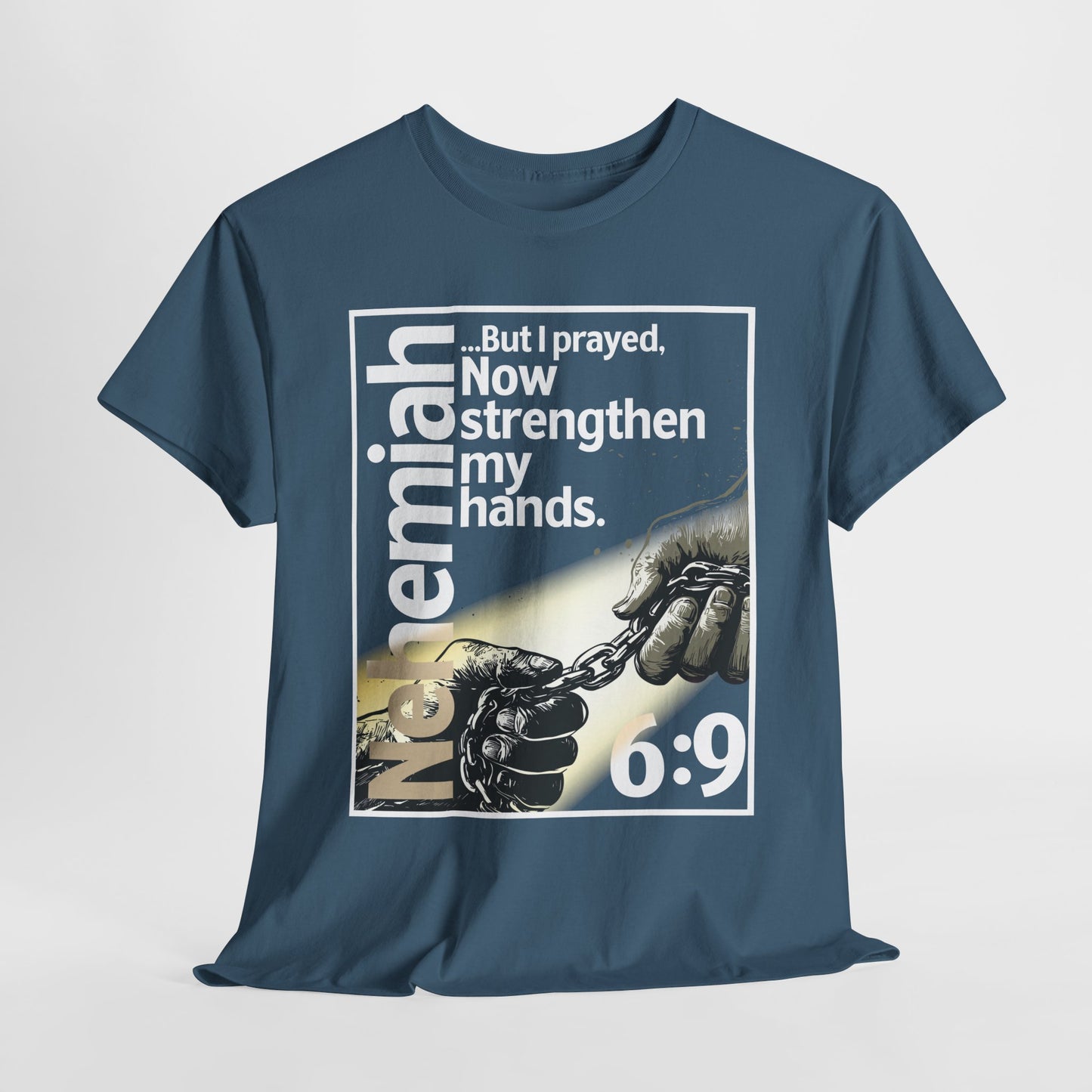 Strengthen My Hands Prayer Unisex Heavy Cotton Tee
