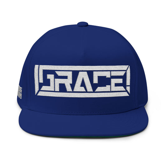 Grace Flat Bill Embroidered Cap