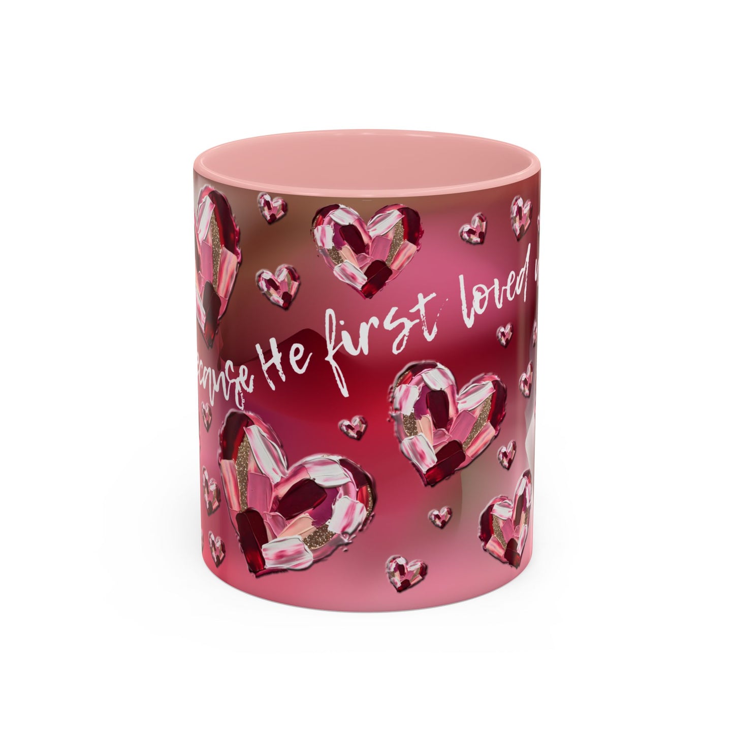 Red Hearts/1 John 4:19 Coffee Mug (11, 15oz)