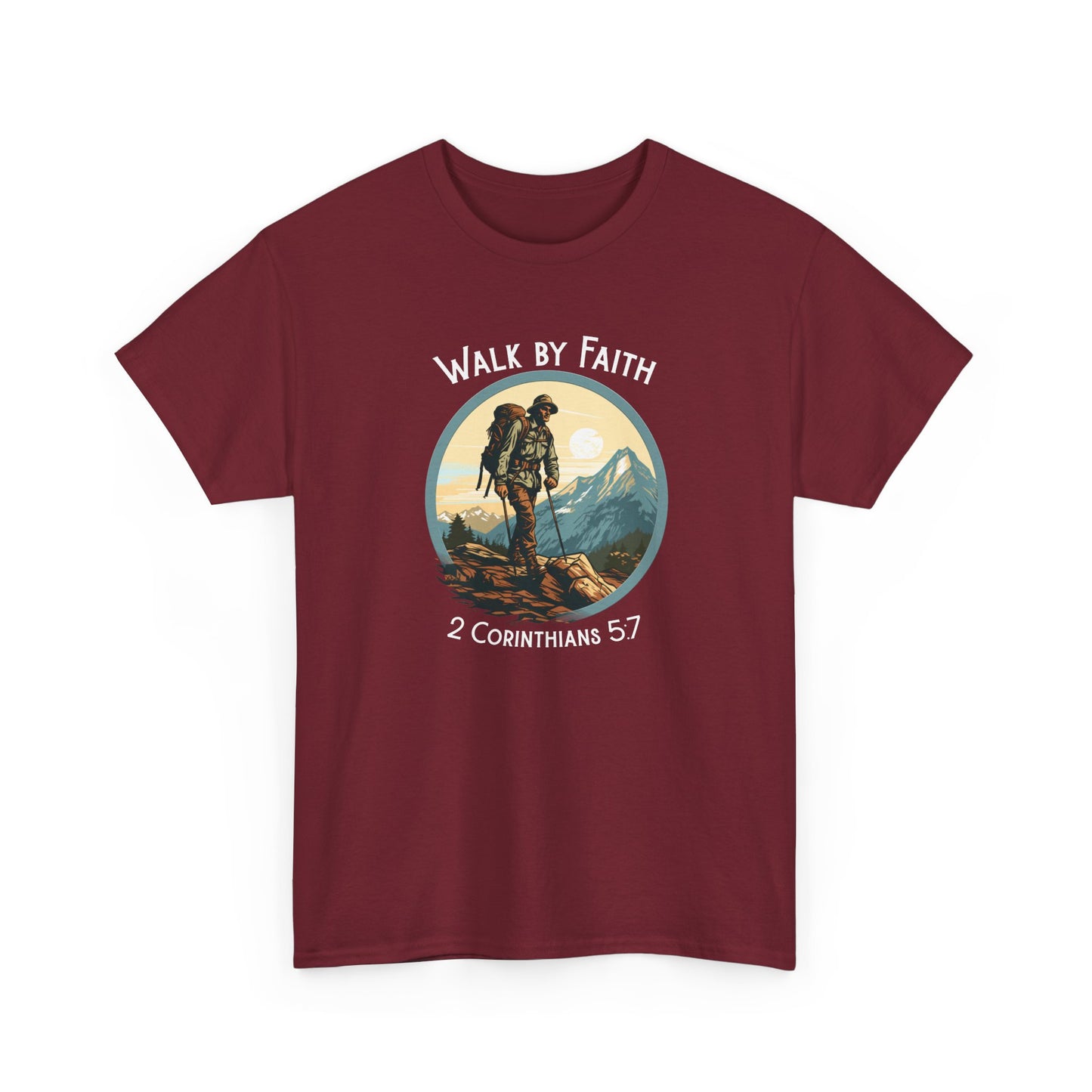Walk by Faith Unisex Heavy Cotton Tee