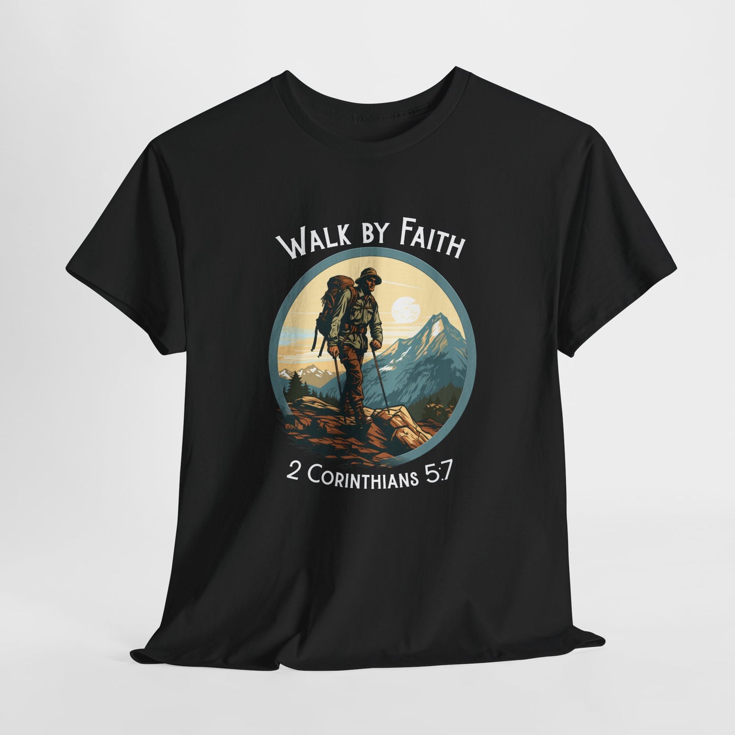 Walk by Faith Unisex Heavy Cotton Tee