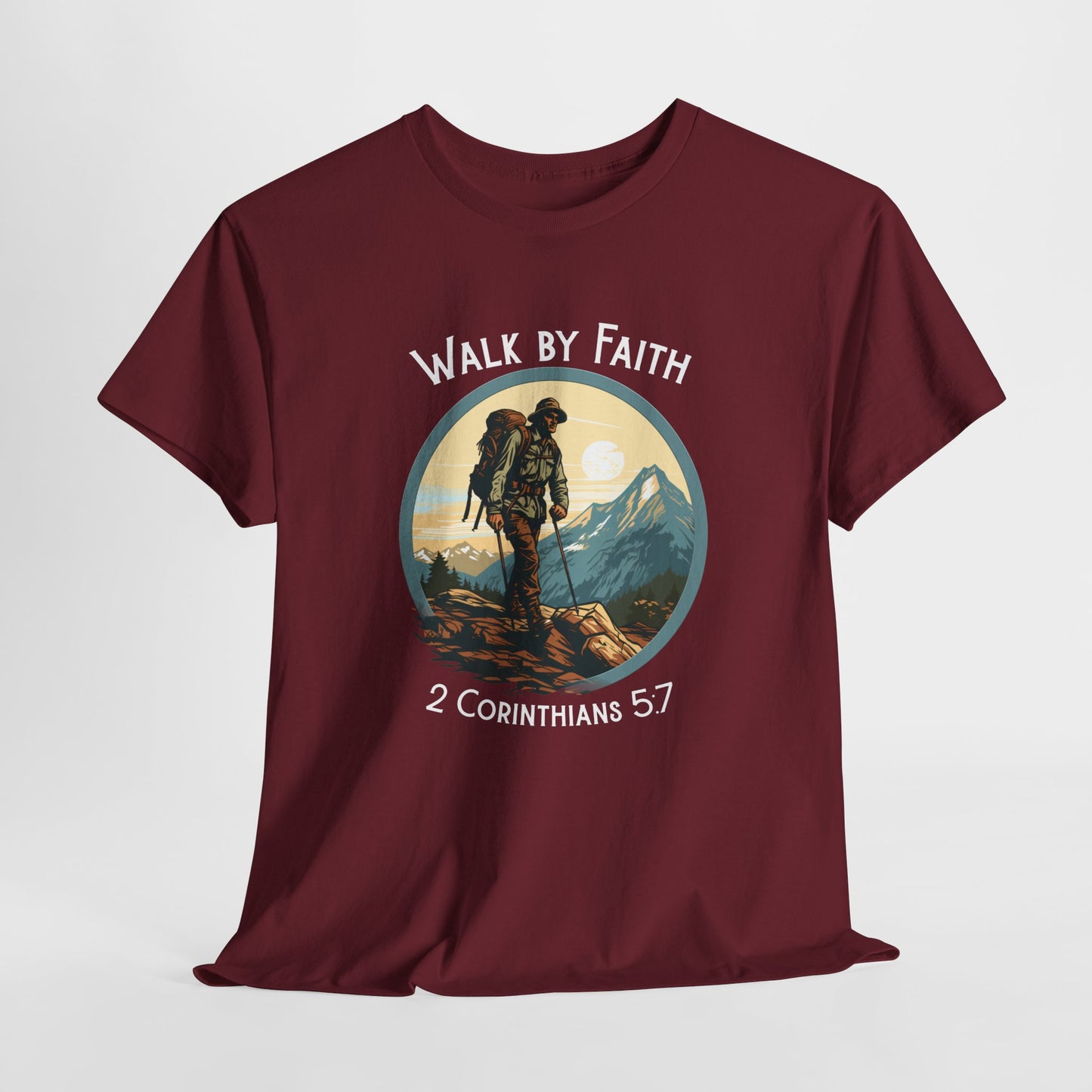 Walk by Faith Unisex Heavy Cotton Tee
