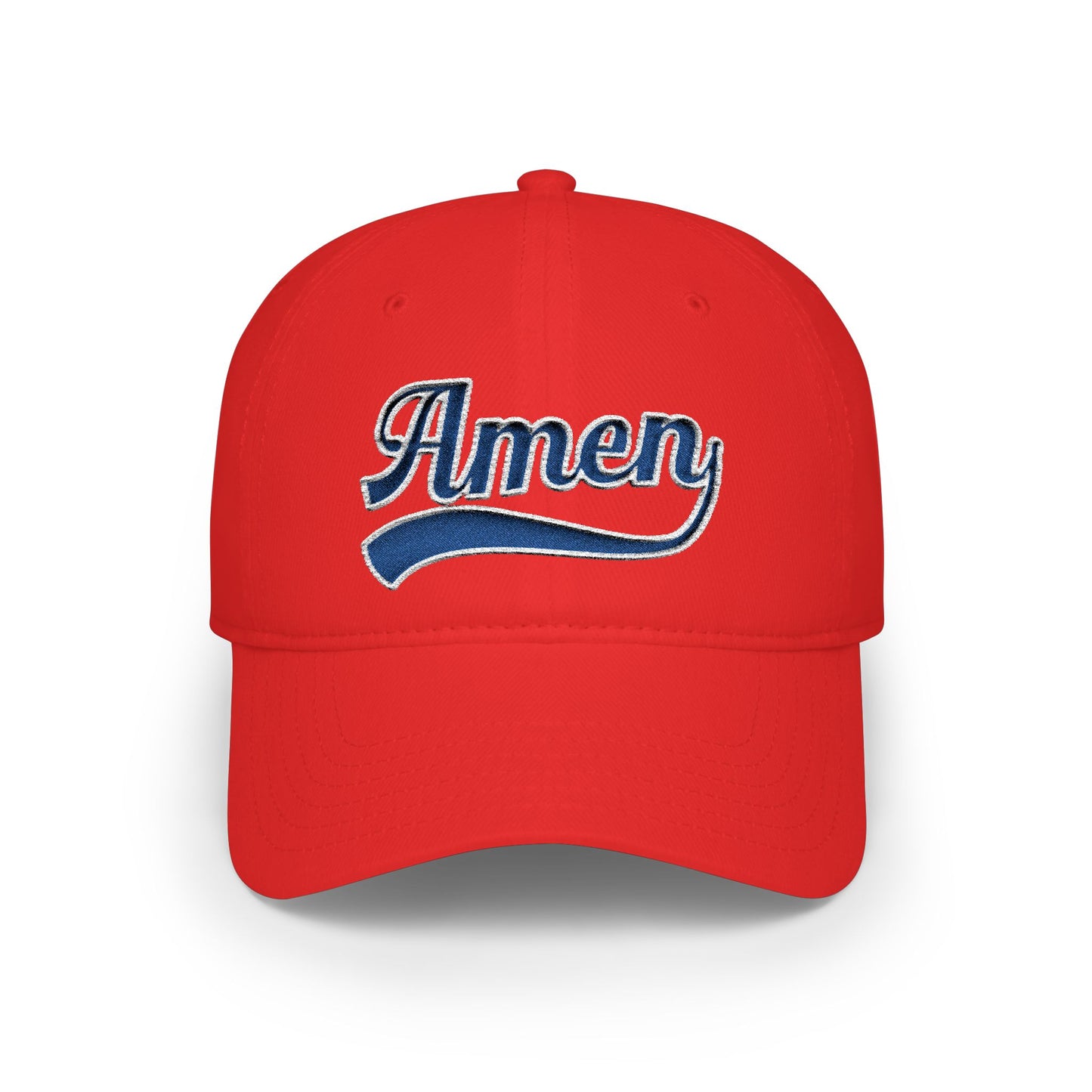 Amen Embroidered Low Profile Baseball Cap
