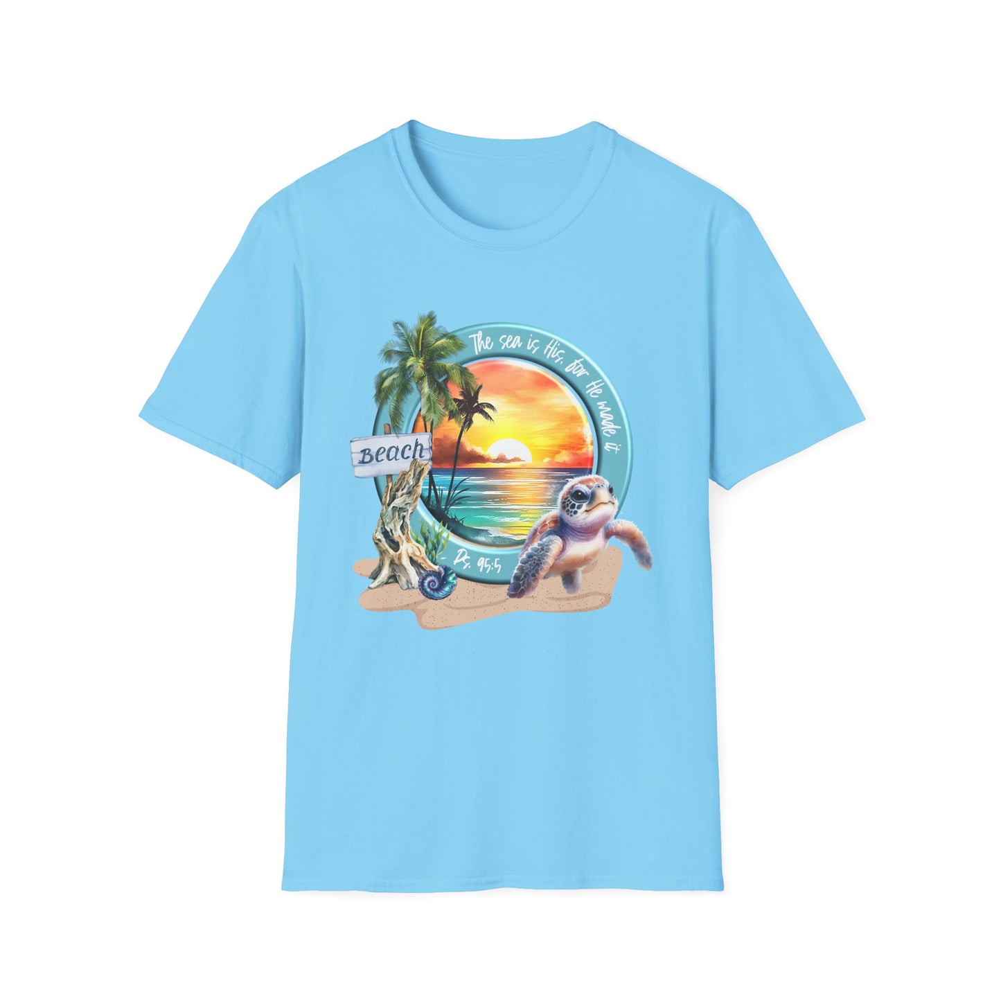 Psalm 95 Beach & Sea Softstyle T-Shirt