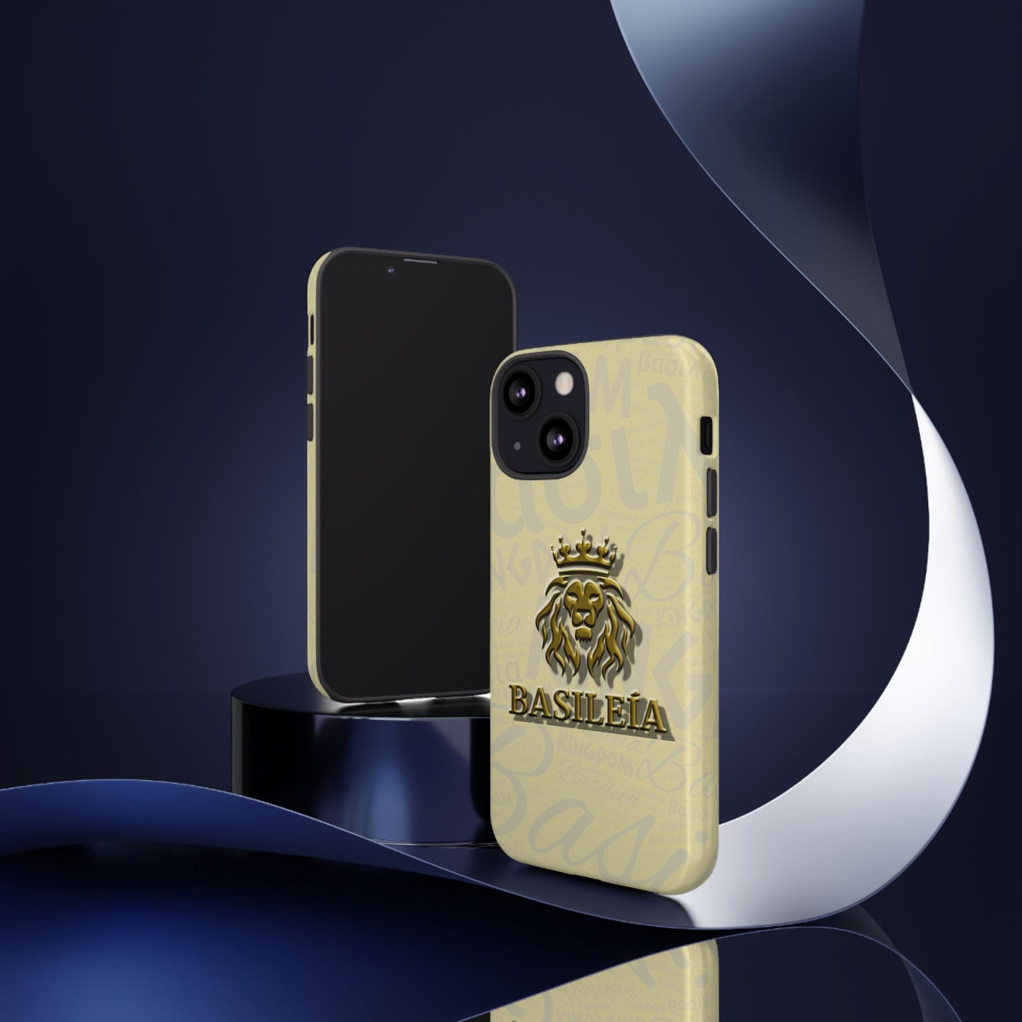 Kingdom of God "Basileia" Gold iPhone Tough Cases (including Pro, Plus, Pro Max, Mini, XR, XS series)
