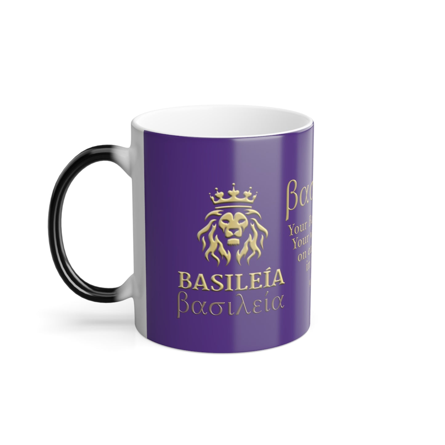 Basileía (God's Kingdom) Color Morphing Mug (Purple)