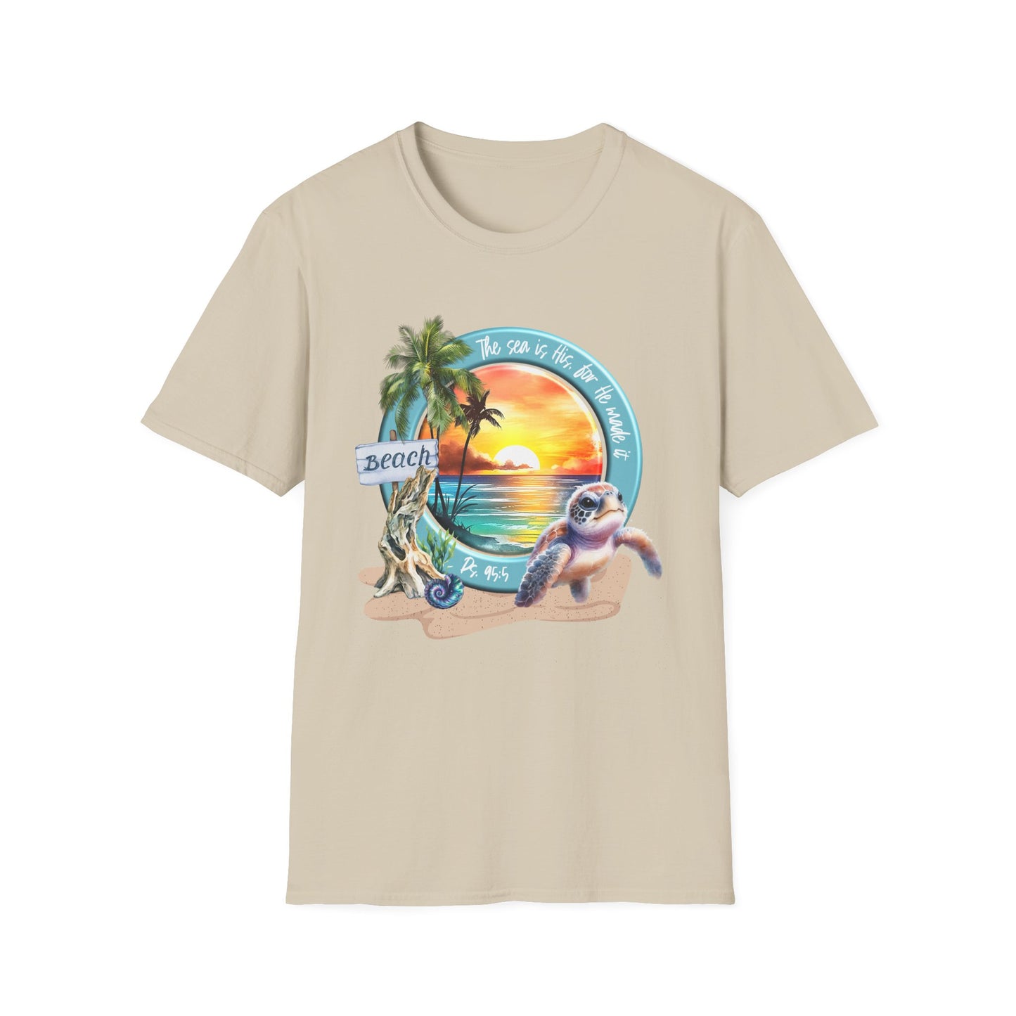 Psalm 95 Beach & Sea Softstyle T-Shirt