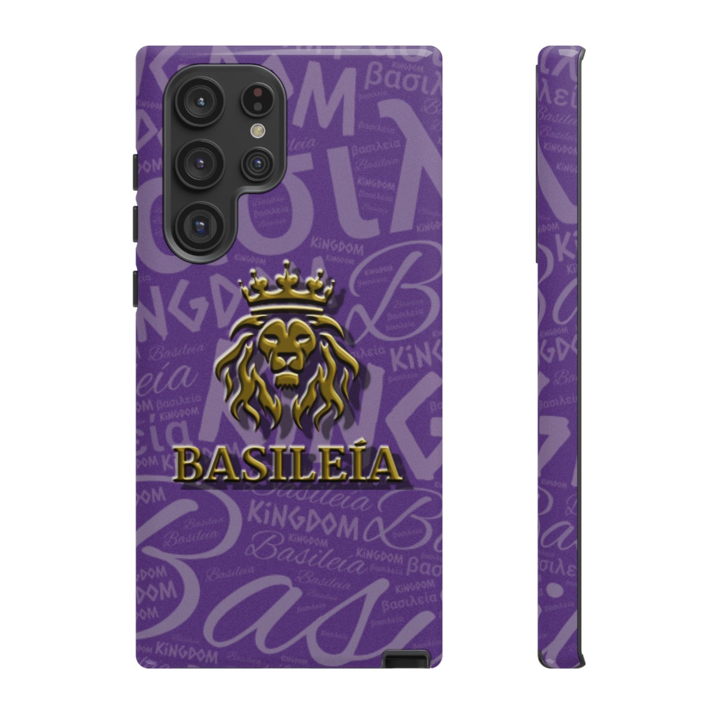 Kingdom of God "Basileía" Samsung Galaxy Purple/Gold Tough Cases