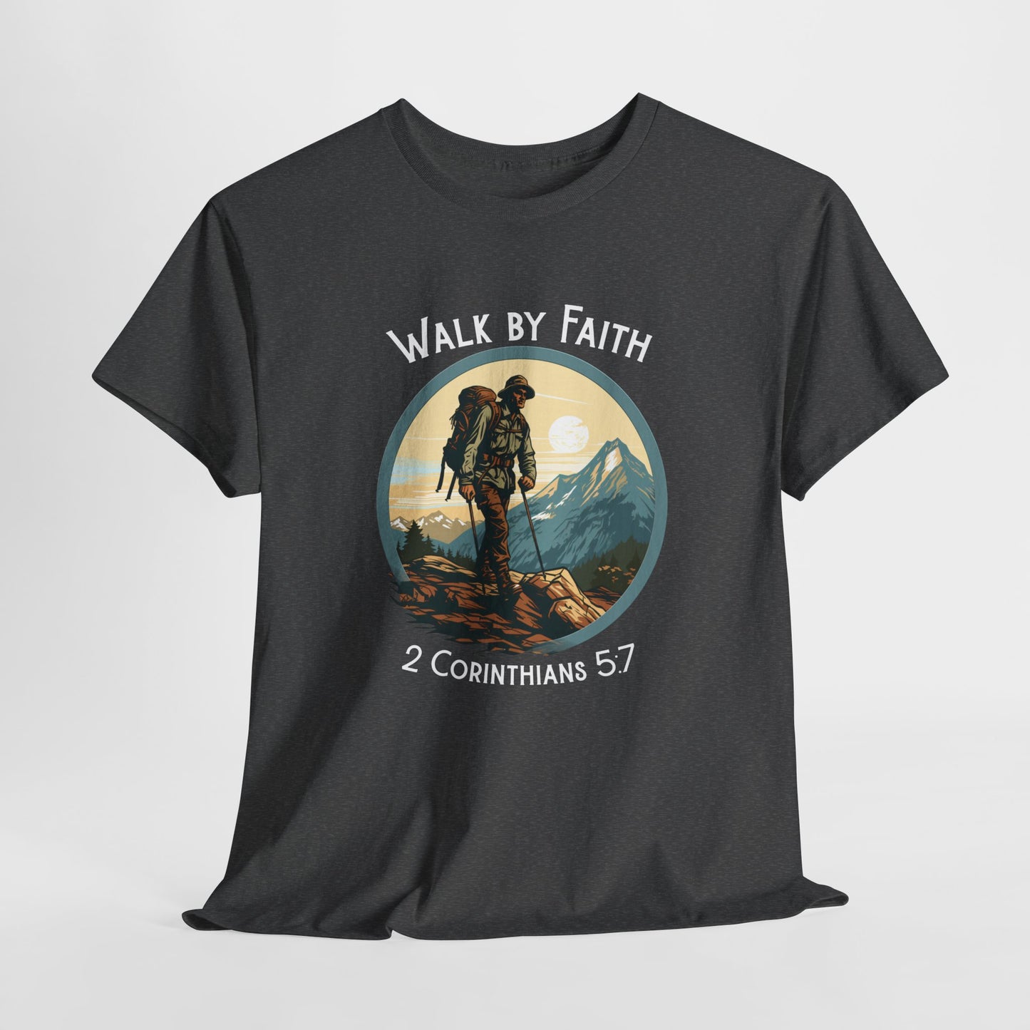 Walk by Faith Unisex Heavy Cotton Tee