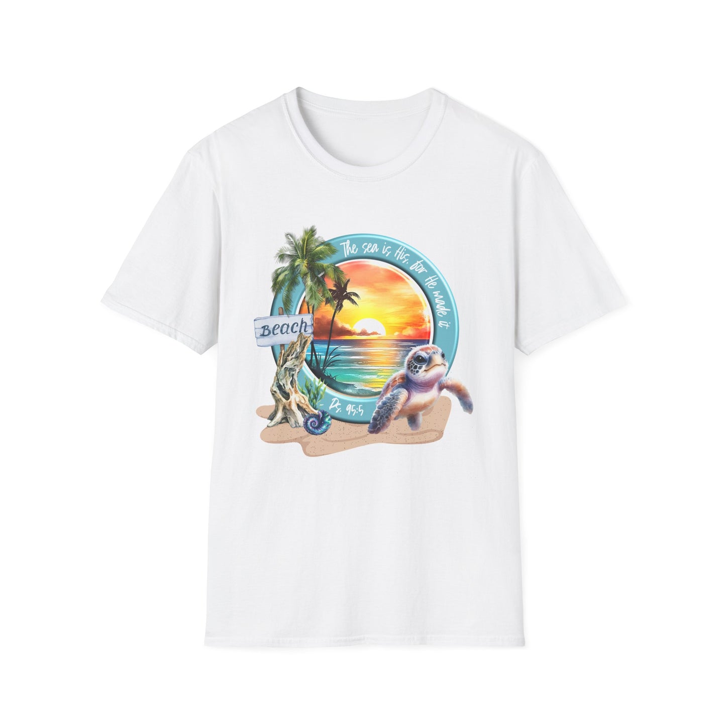 Psalm 95 Beach & Sea Softstyle T-Shirt