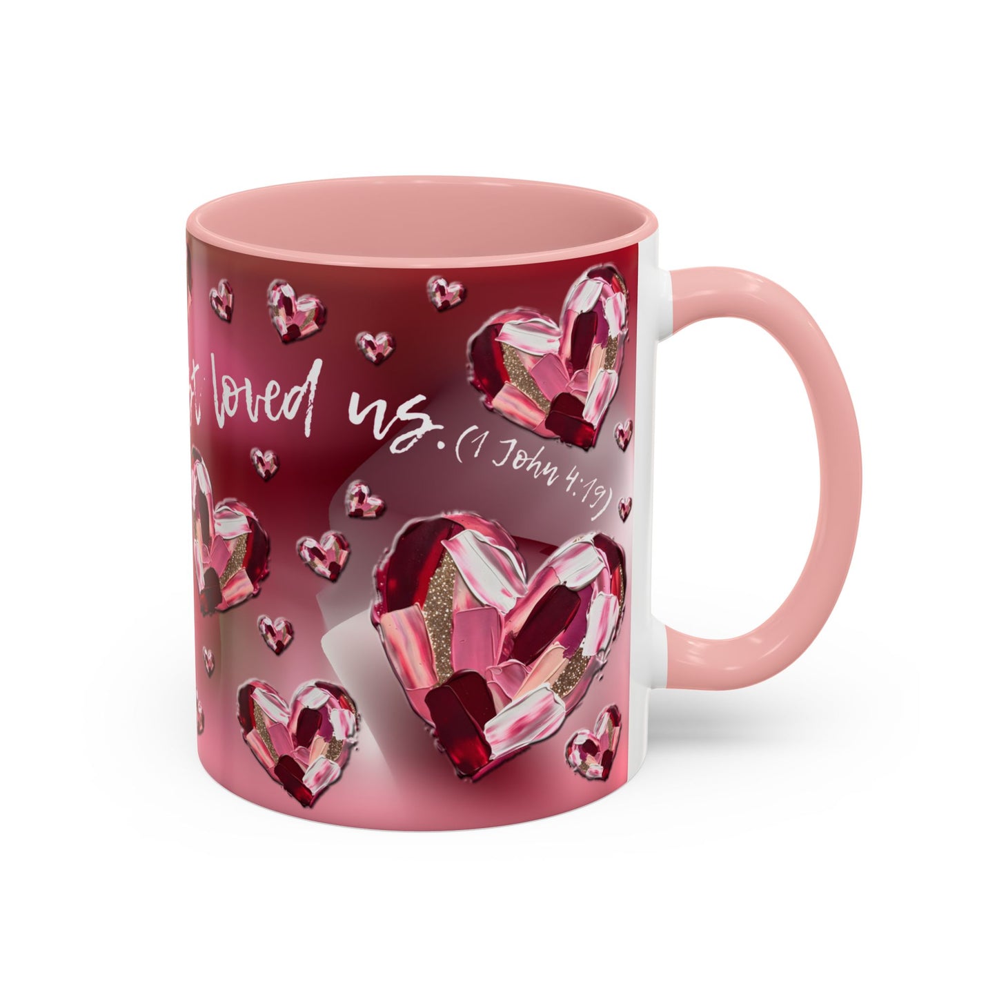 Red Hearts/1 John 4:19 Coffee Mug (11, 15oz)