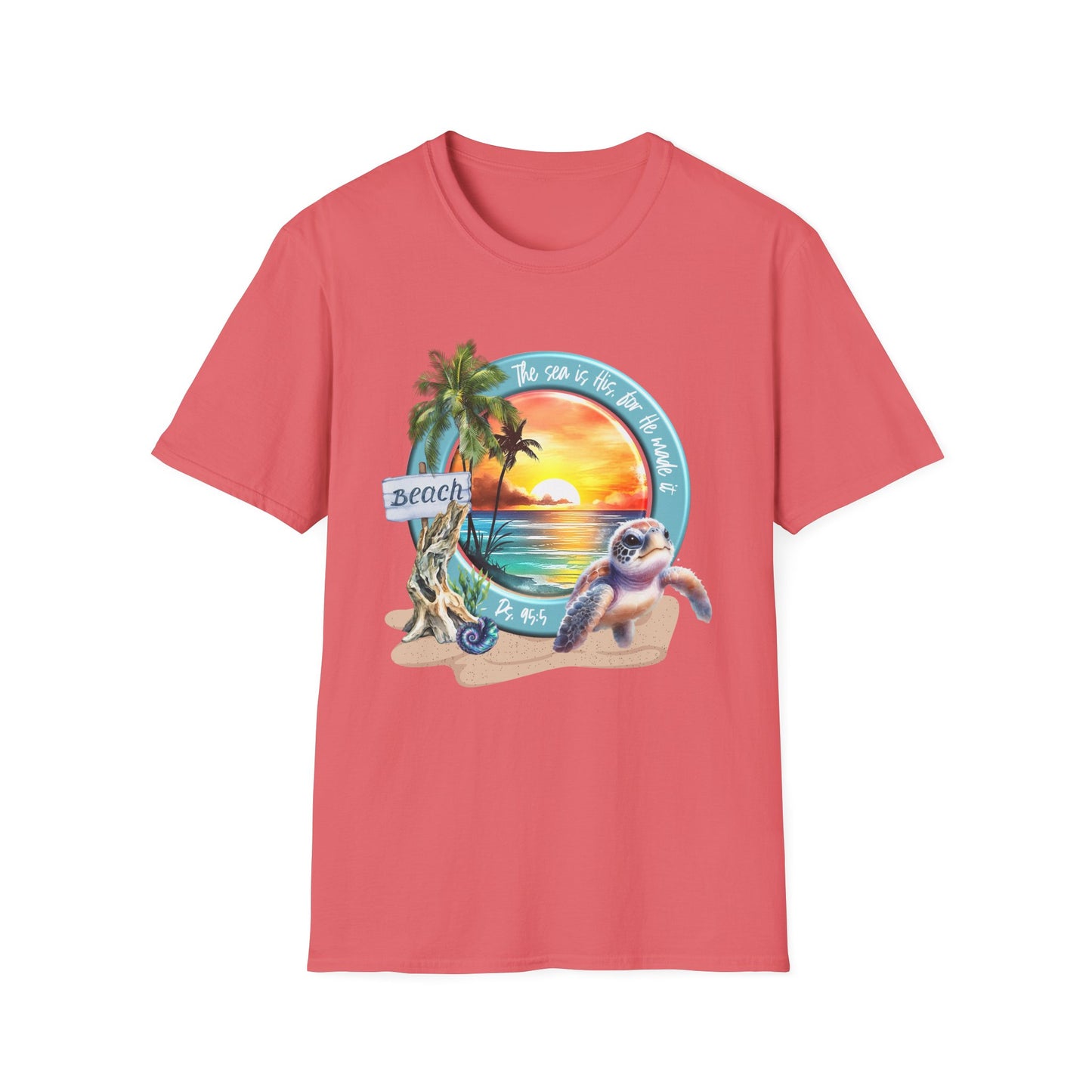 Psalm 95 Beach & Sea Softstyle T-Shirt