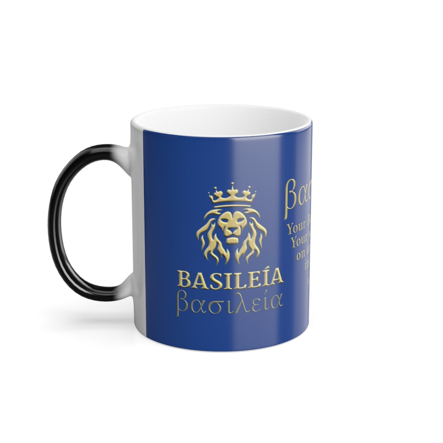 Basileía (God's Kingdom) Color Morphing Mug (Blue)