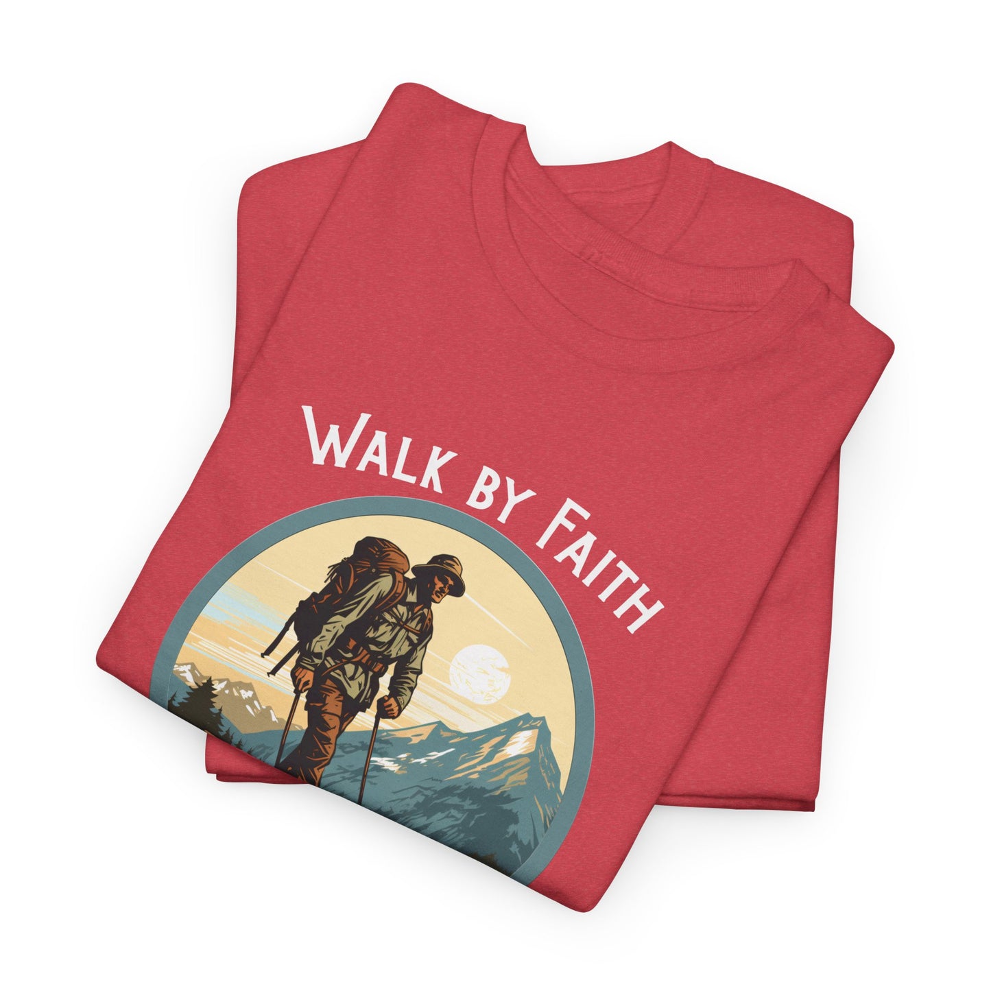 Walk by Faith Unisex Heavy Cotton Tee