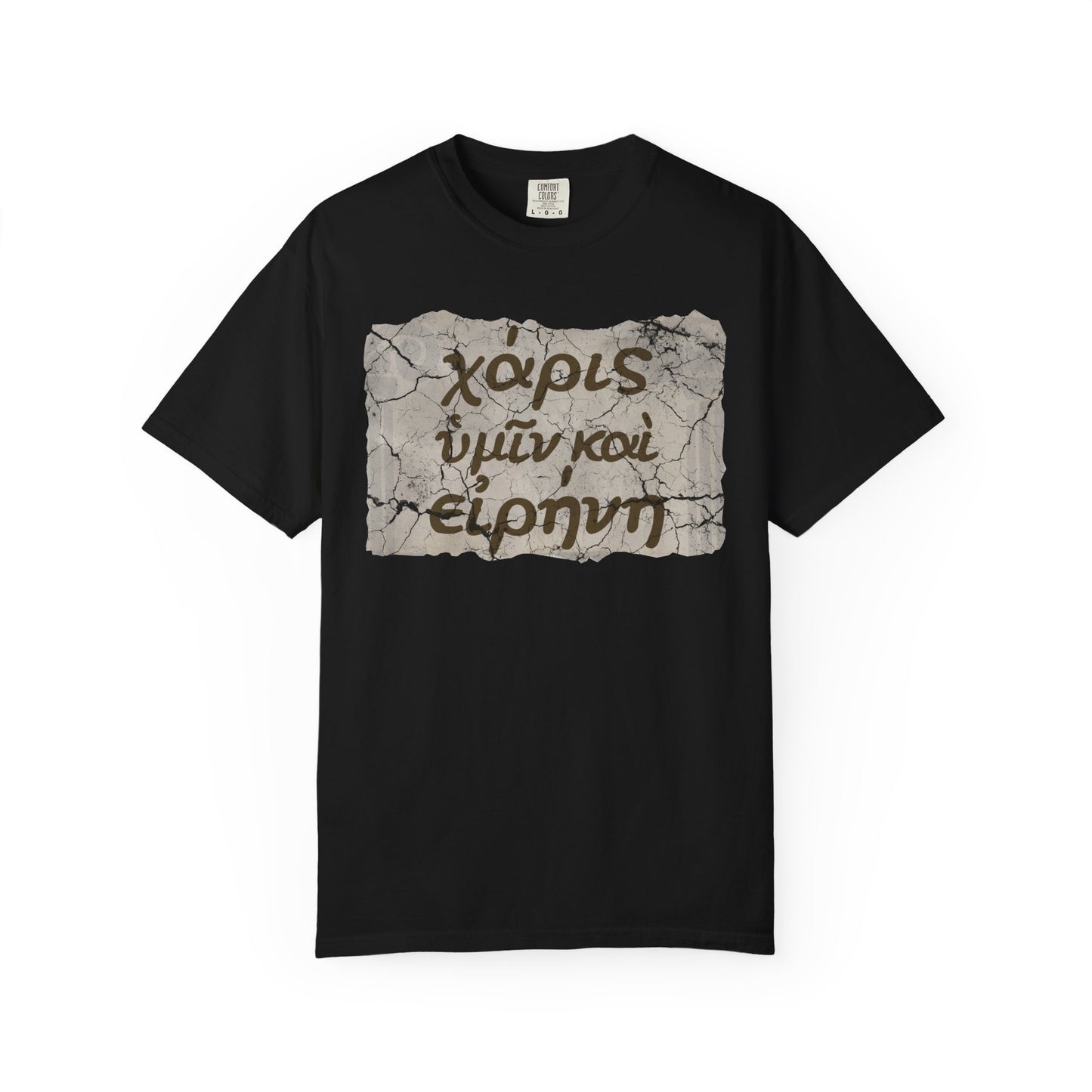 Grace and Peace to You (Biblical Greek) Garment-Dyed T-shirt