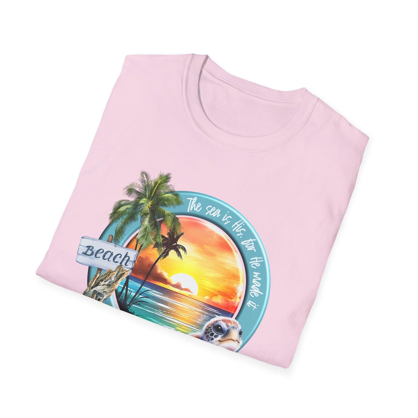Psalm 95 Beach & Sea Softstyle T-Shirt