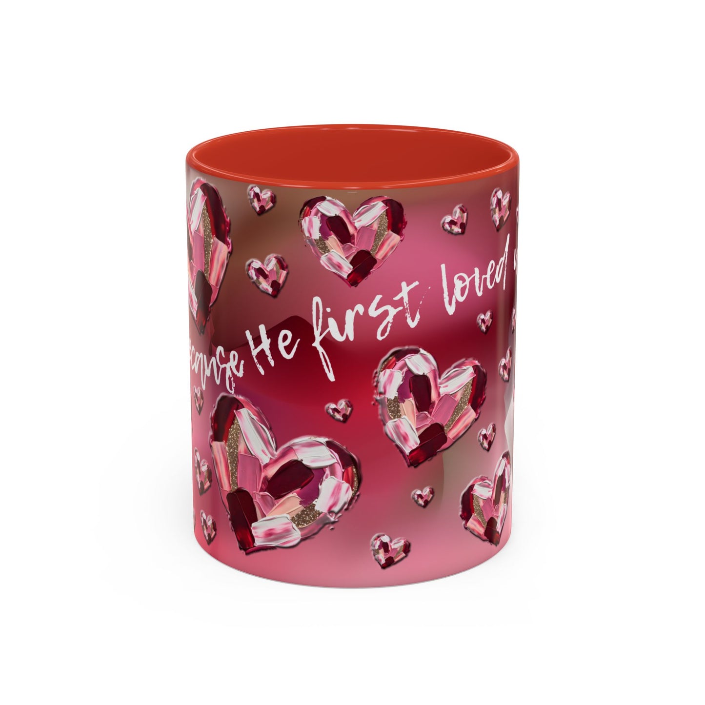 Red Hearts/1 John 4:19 Coffee Mug (11, 15oz)
