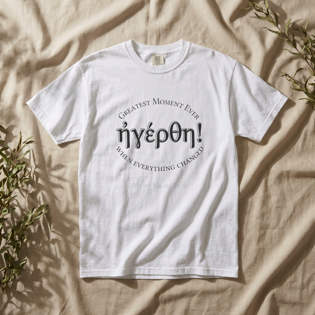 He is Risen! (Greatest Moment Ever) Garment-Dyed T-shirt
