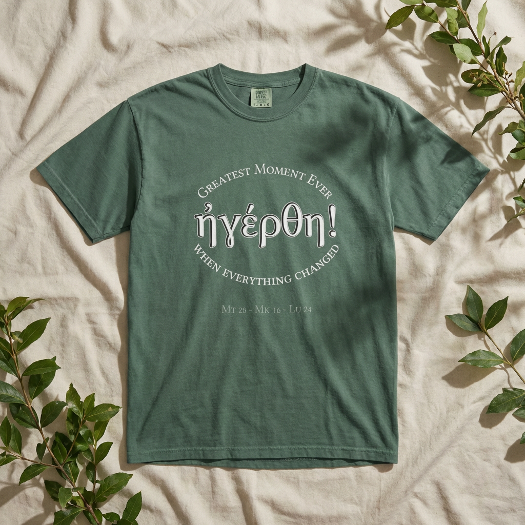 He is Risen! (Greatest Moment Ever) Garment-Dyed T-shirt